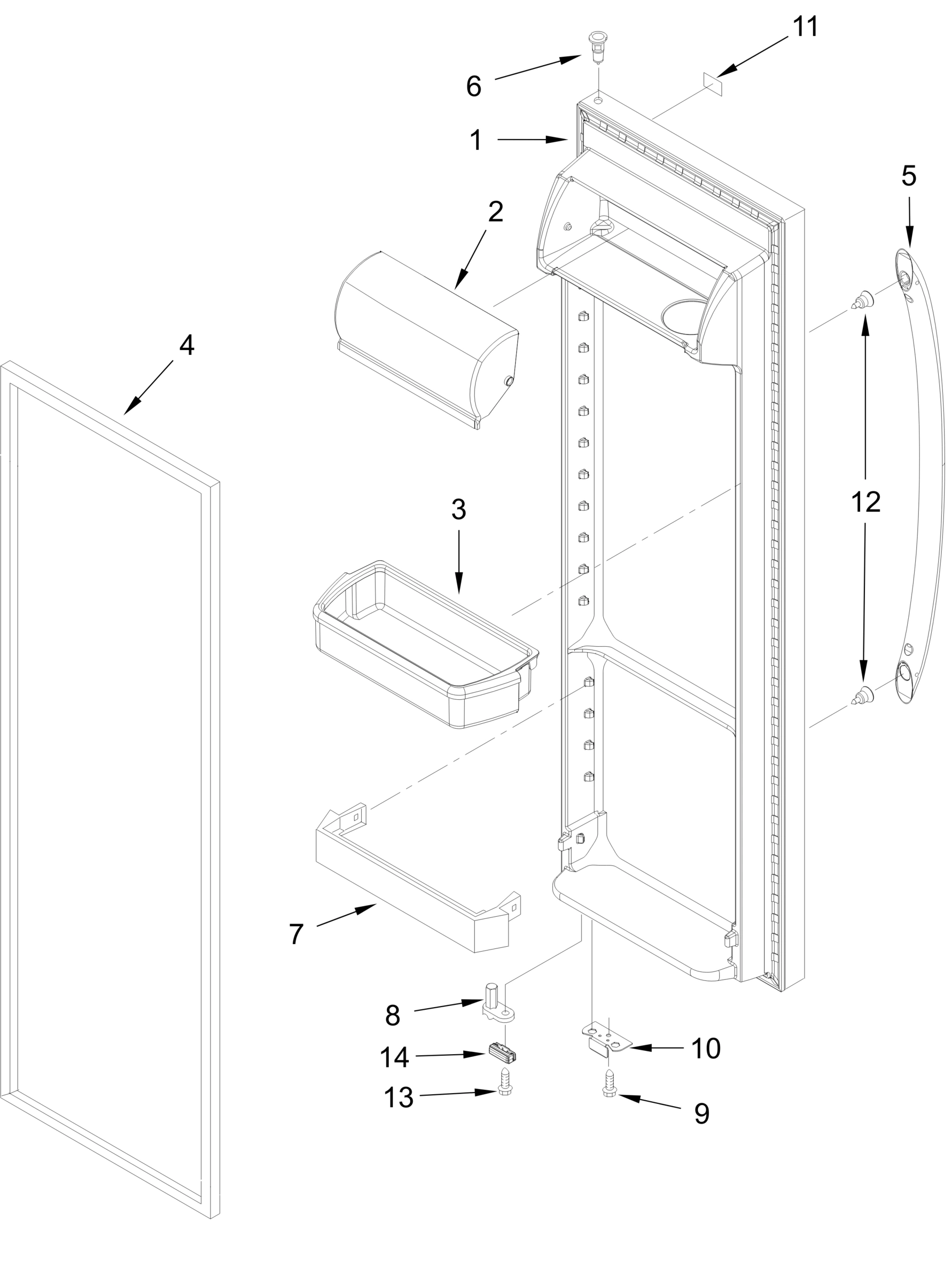 REFRIGERATOR DOOR PARTS