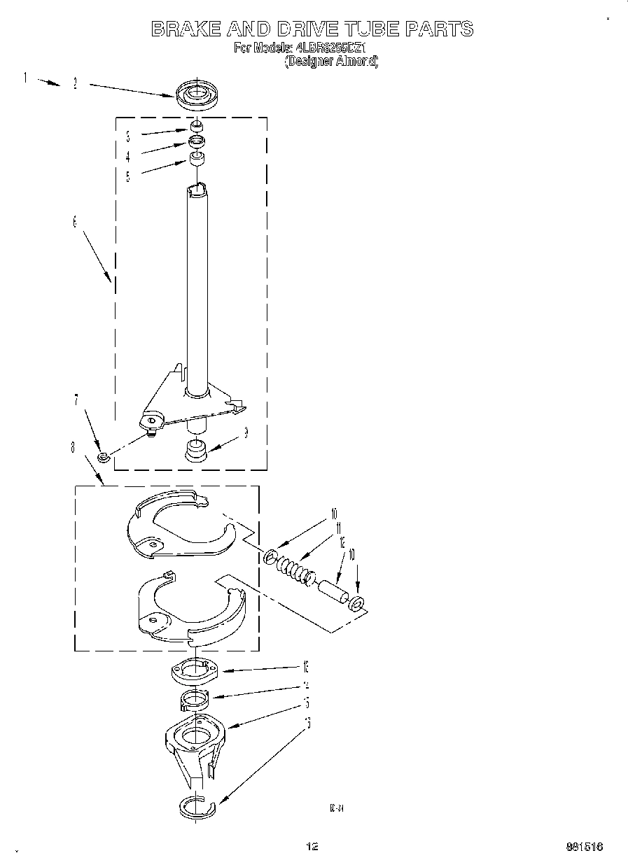 08 - BRAKE AND DRIVE TUBE