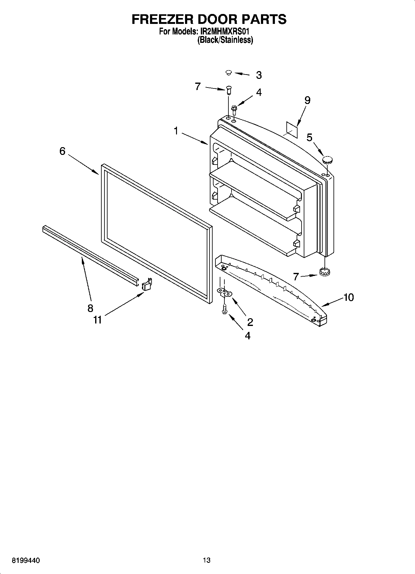 07 - FREEZER DOOR PARTS, OPTIONAL PARTS