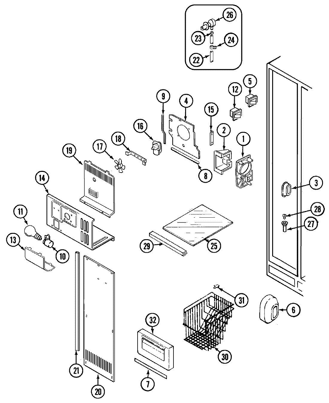 01 - FREEZER COMPARTMENT