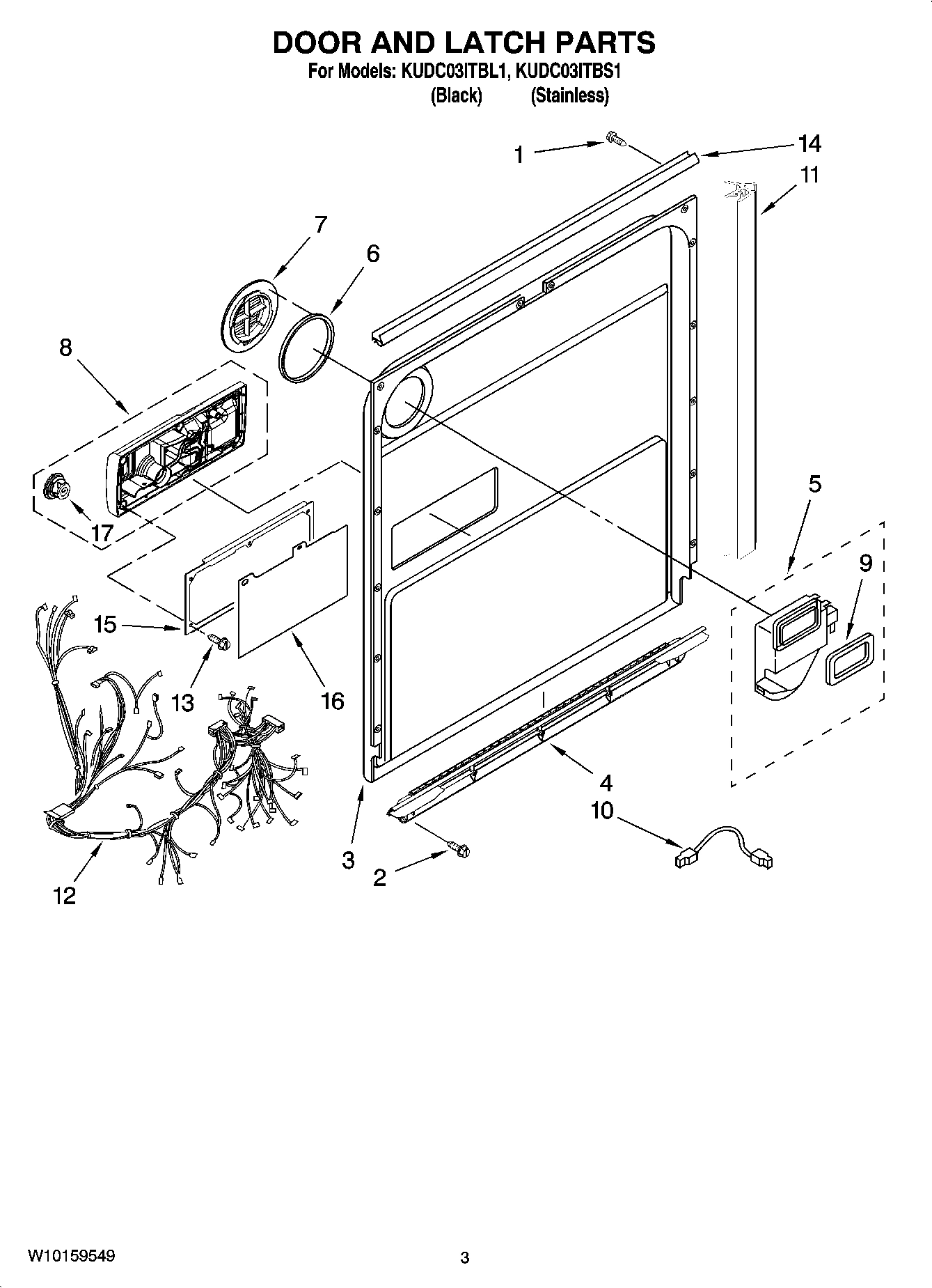 03 - DOOR AND LATCH PARTS