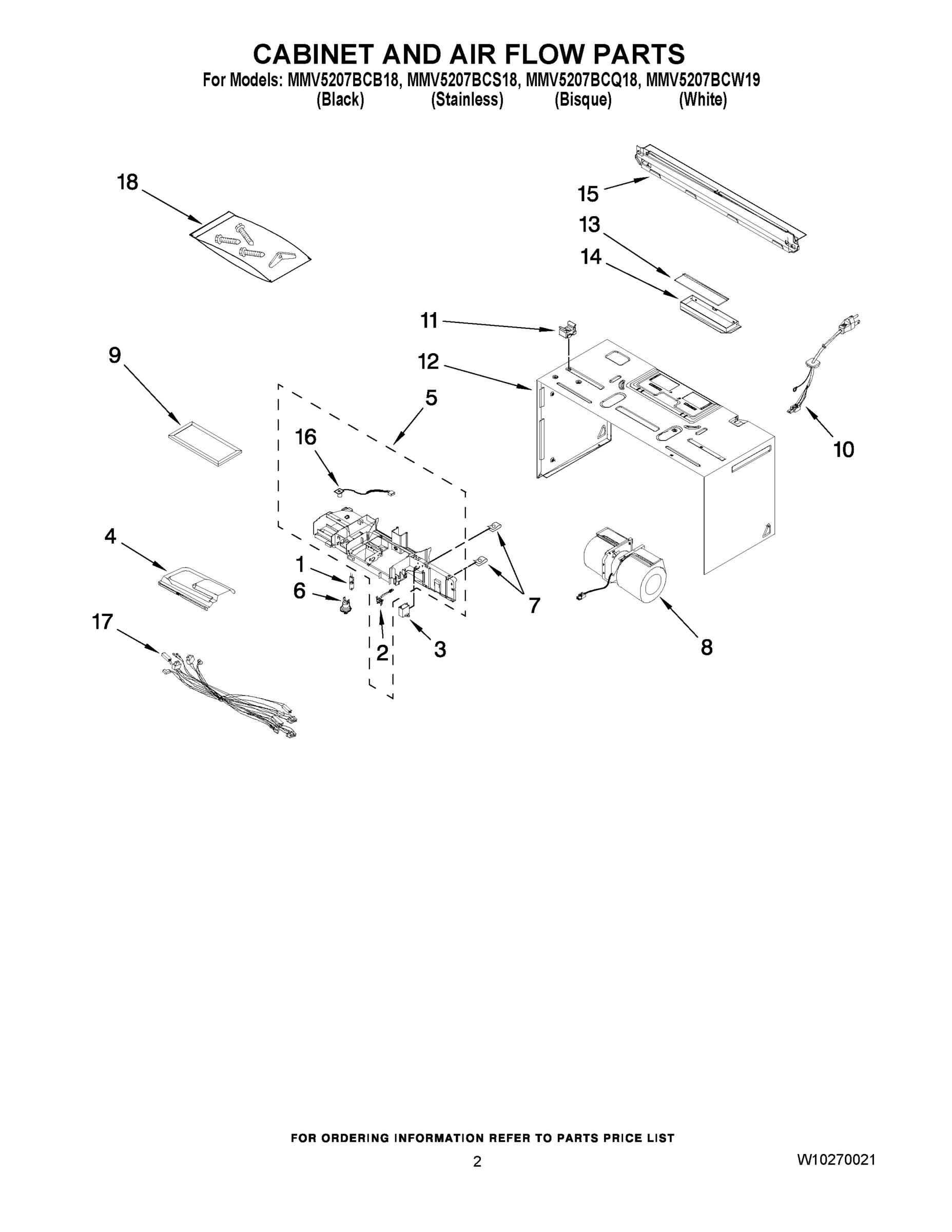 02 - CABINET AND AIR FLOW PARTS
