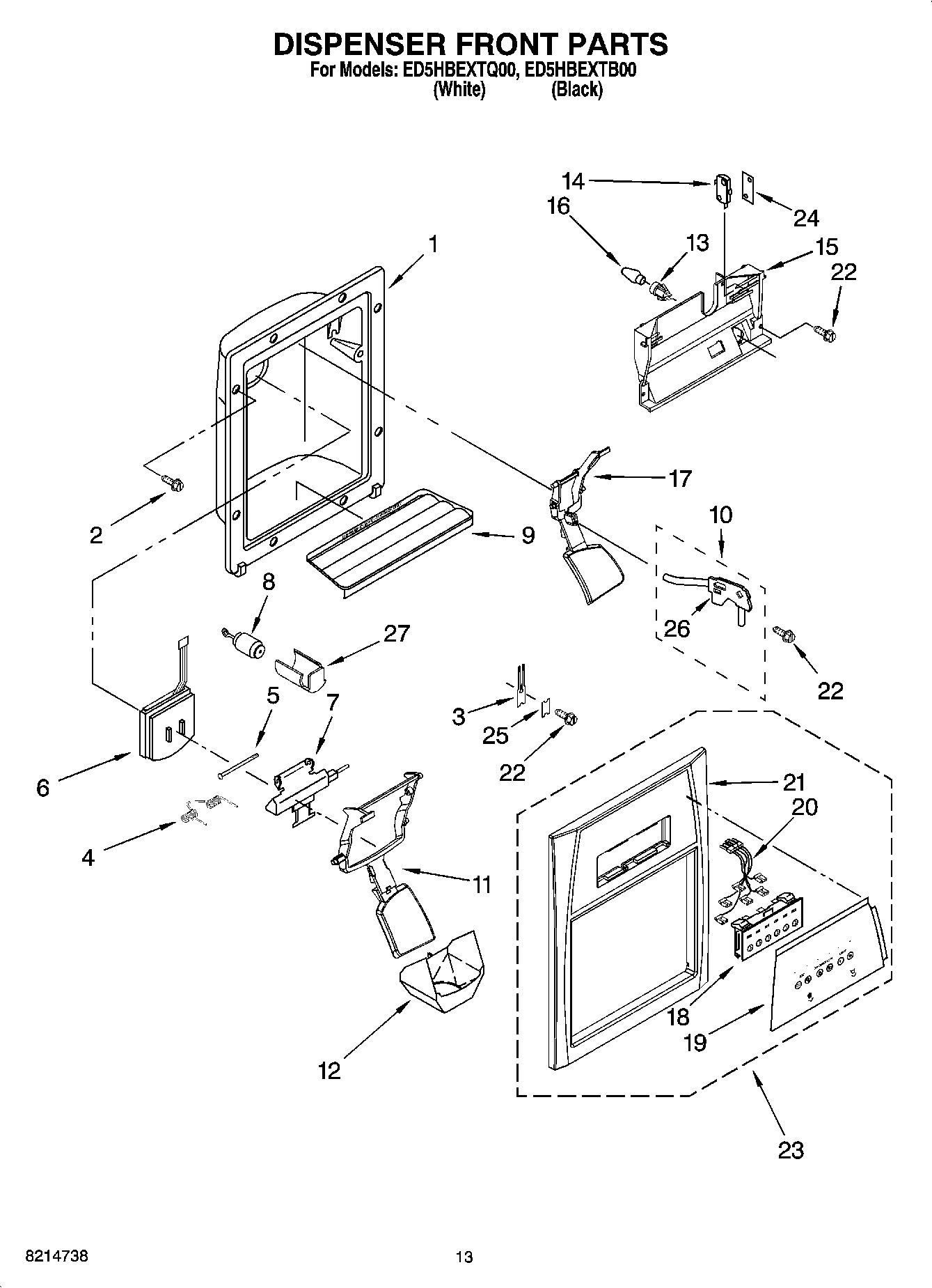 08 - DISPENSER FRONT PARTS