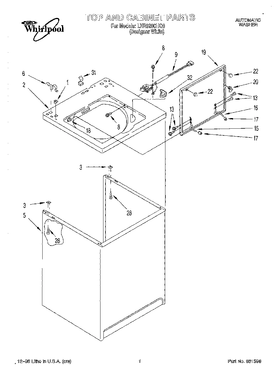 01 - TOP AND CABINET