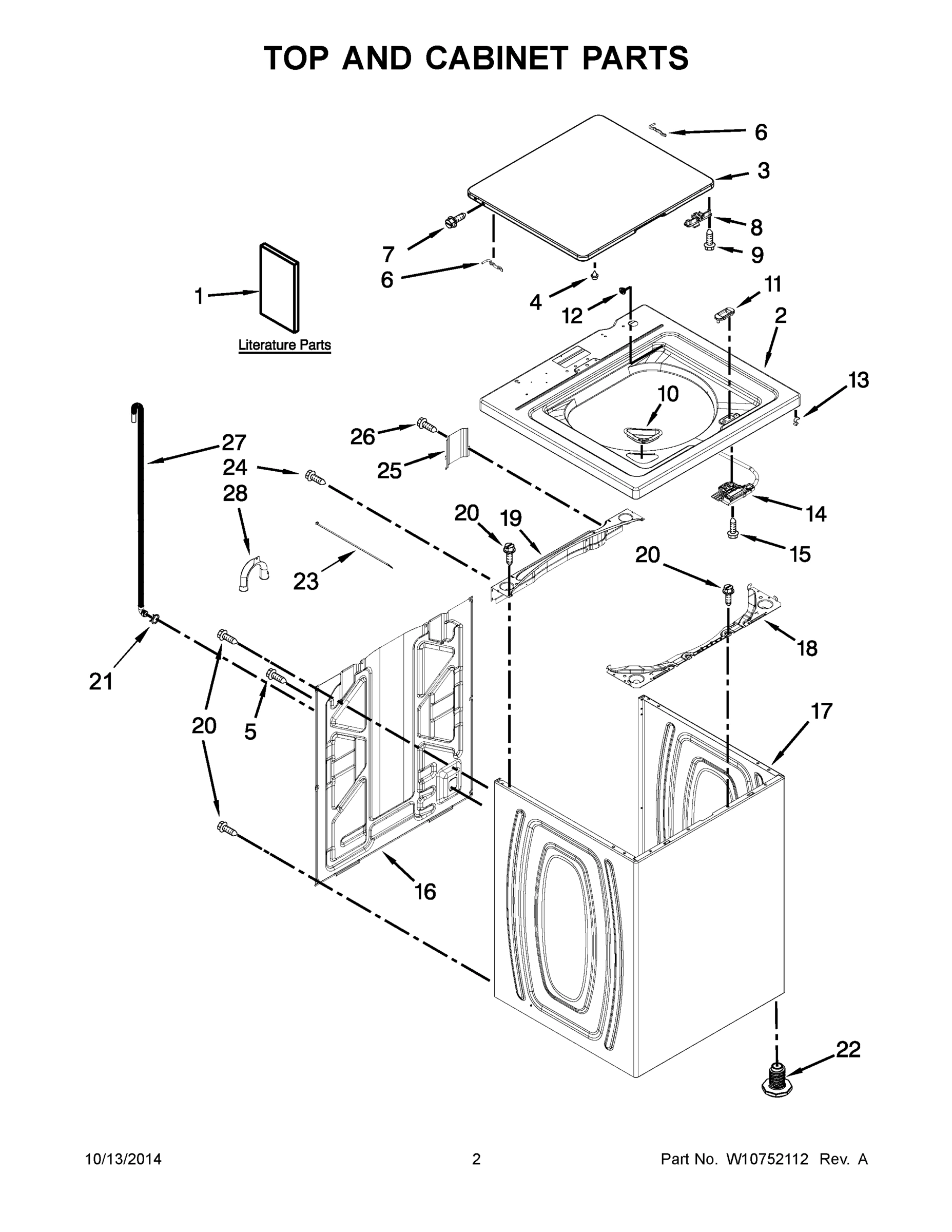02 - TOP AND CABINET PARTS