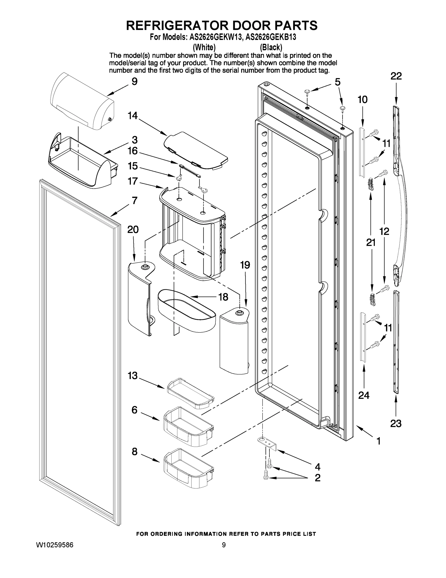 06 - REFRIGERATOR DOOR PARTS