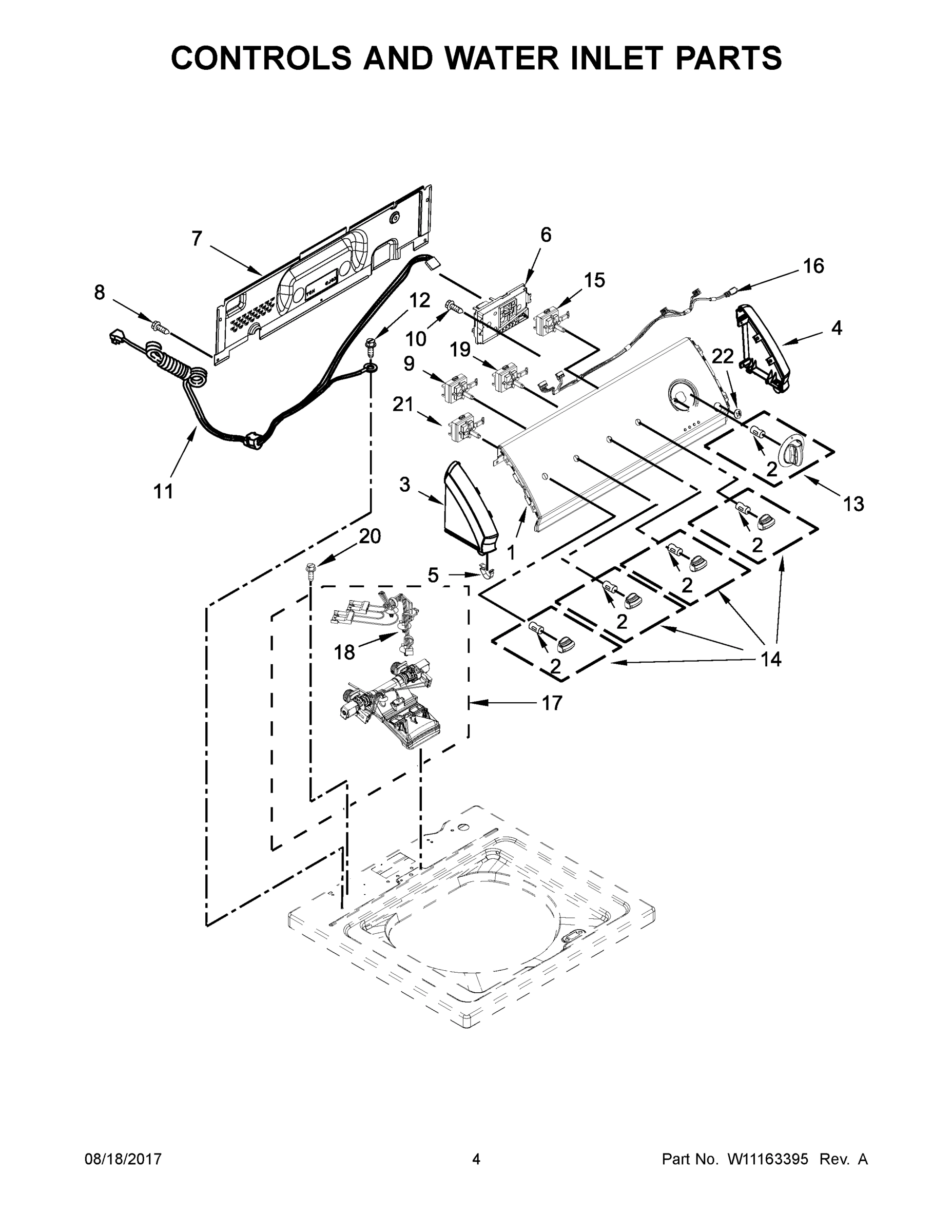03 - CONTROLS AND WATER INLET PARTS