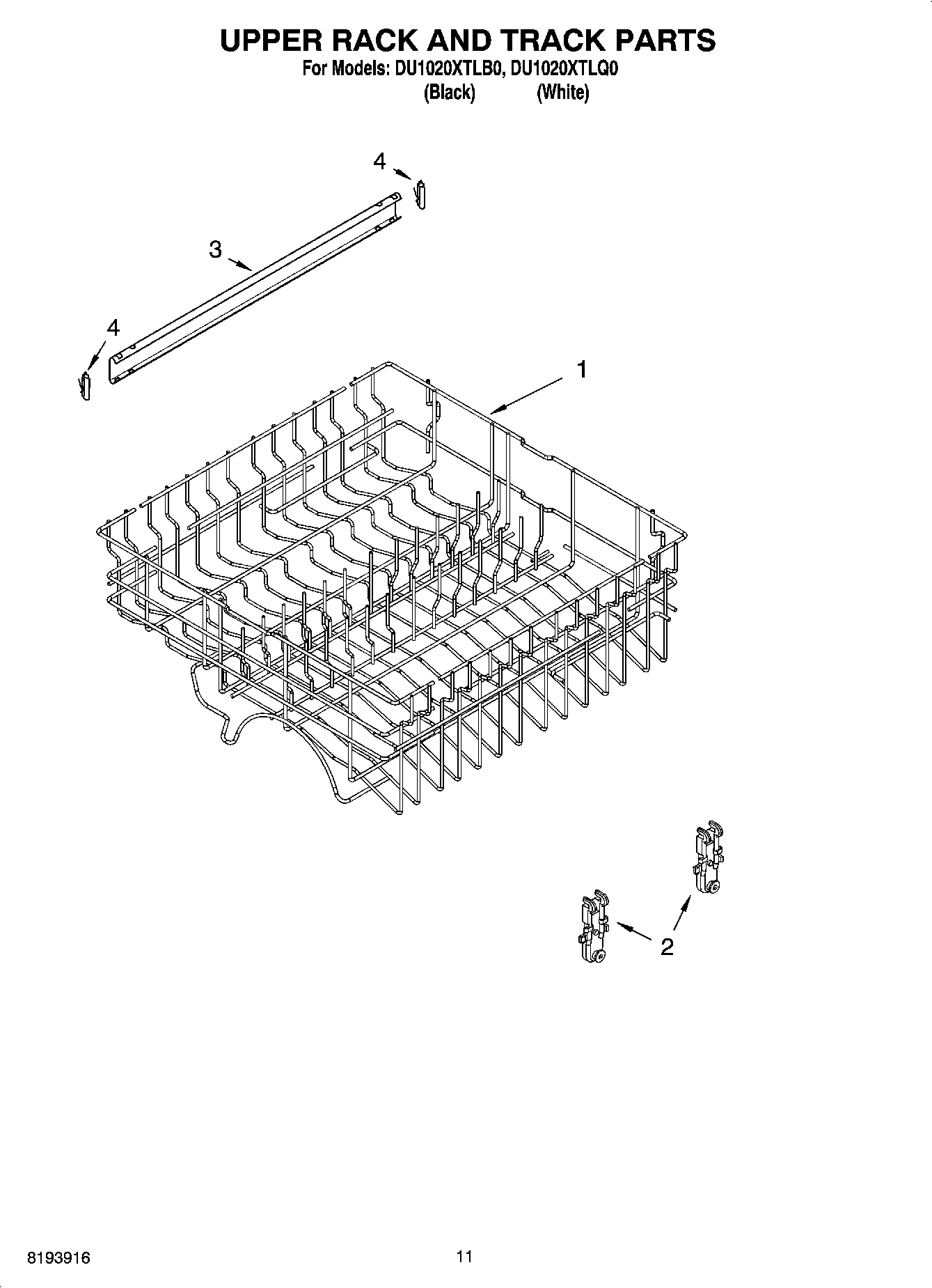 09 - UPPER RACK AND TRACK PARTS
