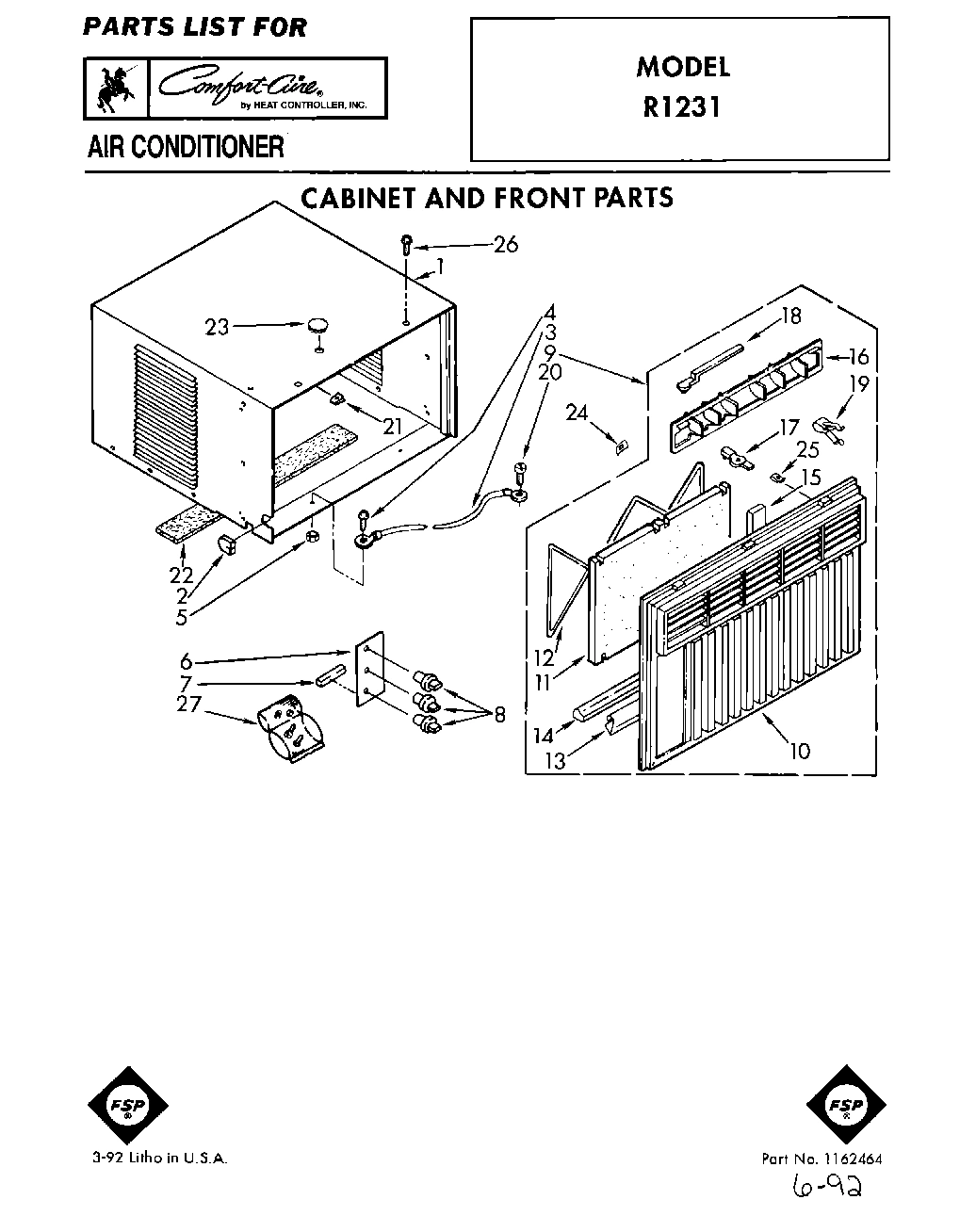 01 - CABINET AND FRONT