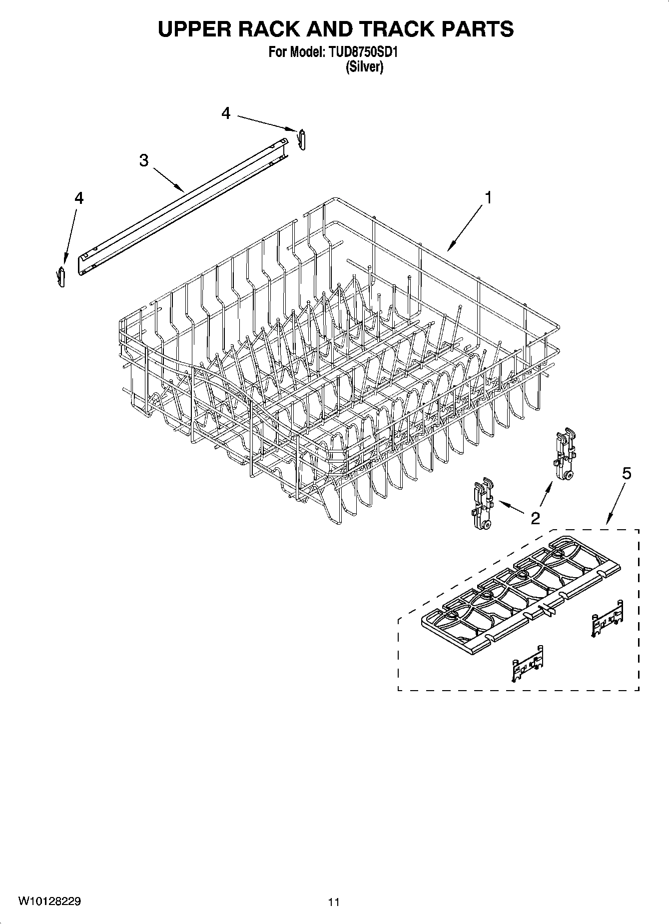 09 - UPPER RACK AND TRACK PARTS