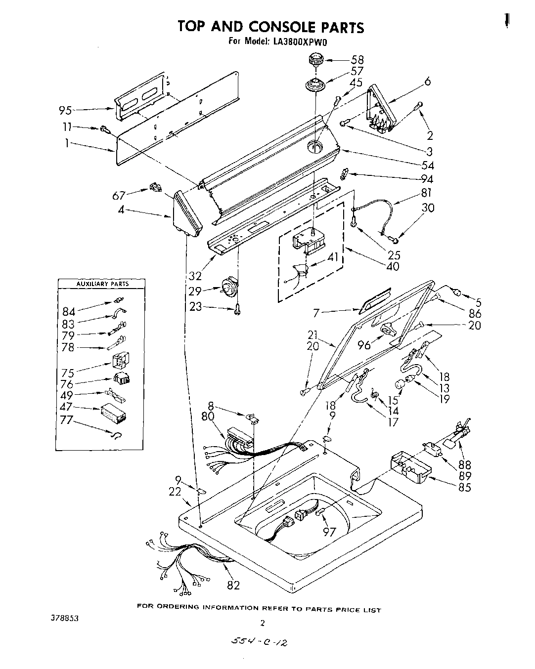 02 - TOP AND CONSOLE , LITERATURE AND OPTIONAL