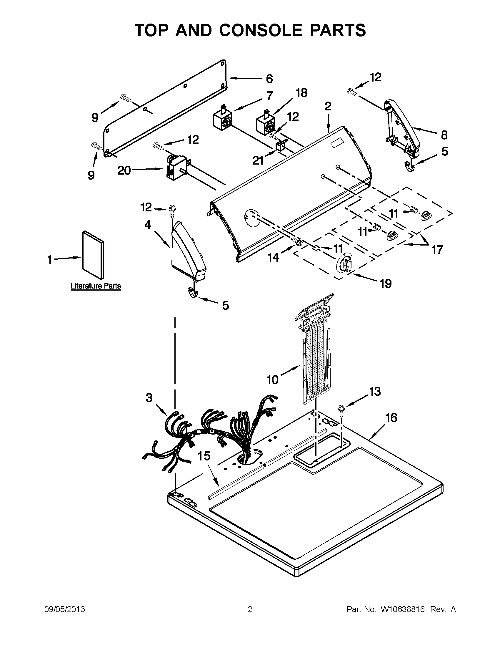 02 - TOP AND CONSOLE PARTS