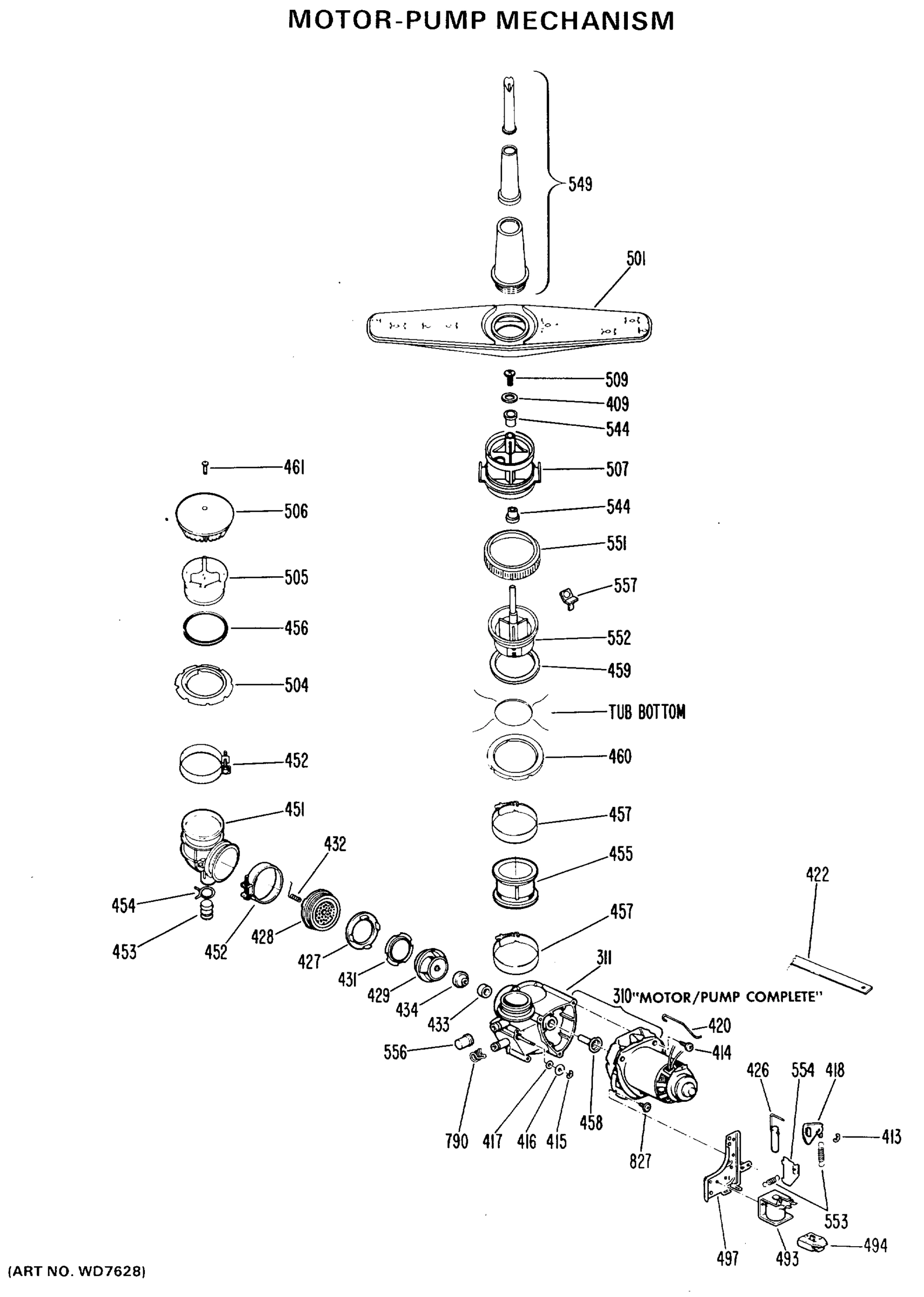 MOTOR-PUMP MECHANISM