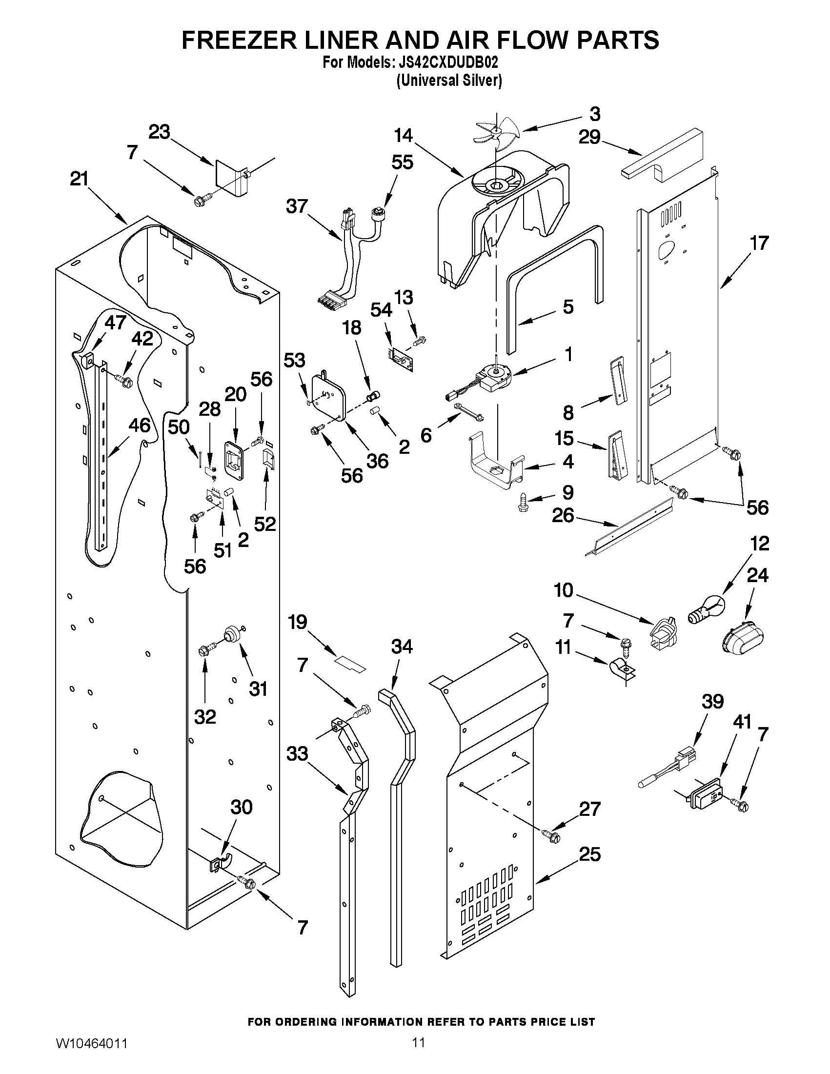 08 - FREEZER LINER AND AIR FLOW PARTS