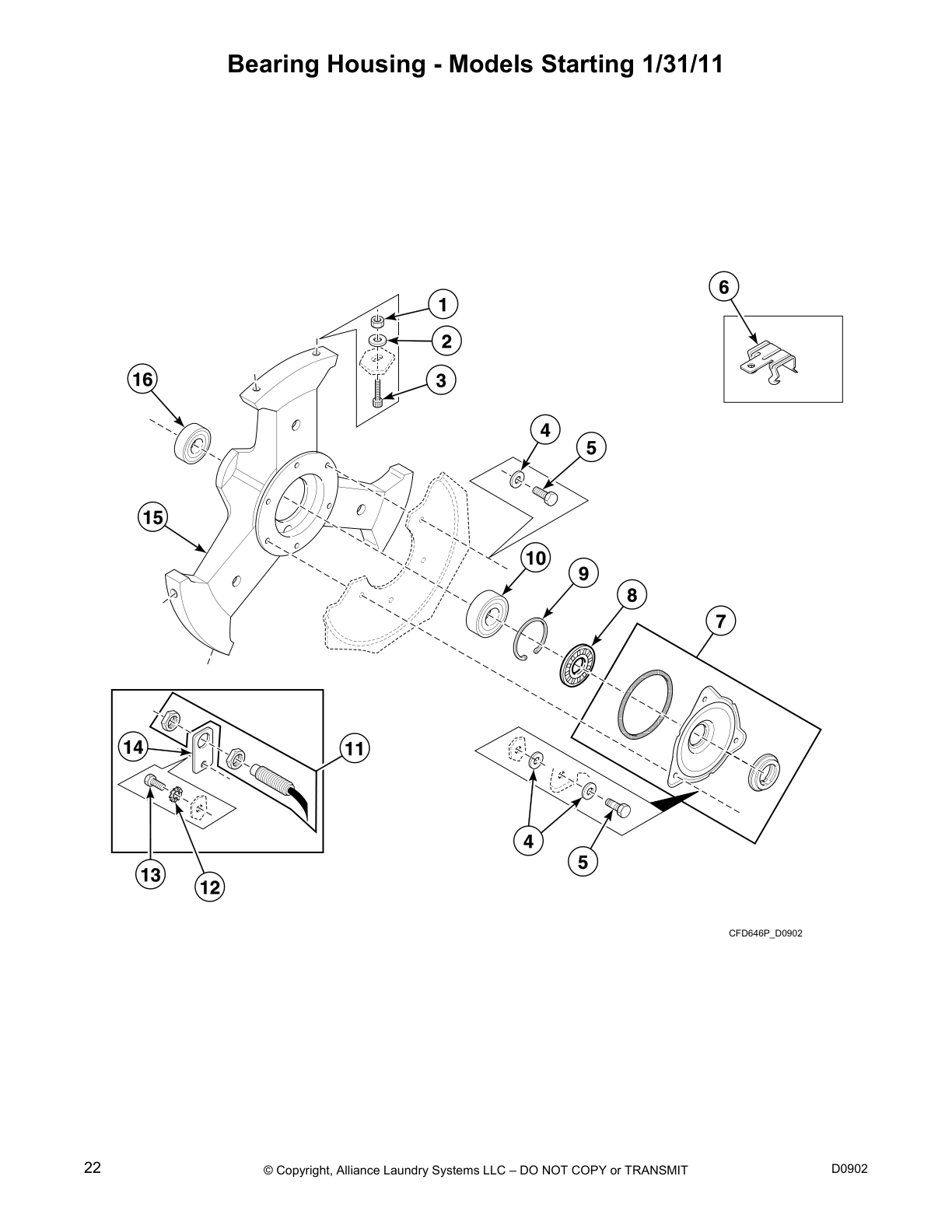 Bearing Housing - Models Starting 1/31/11