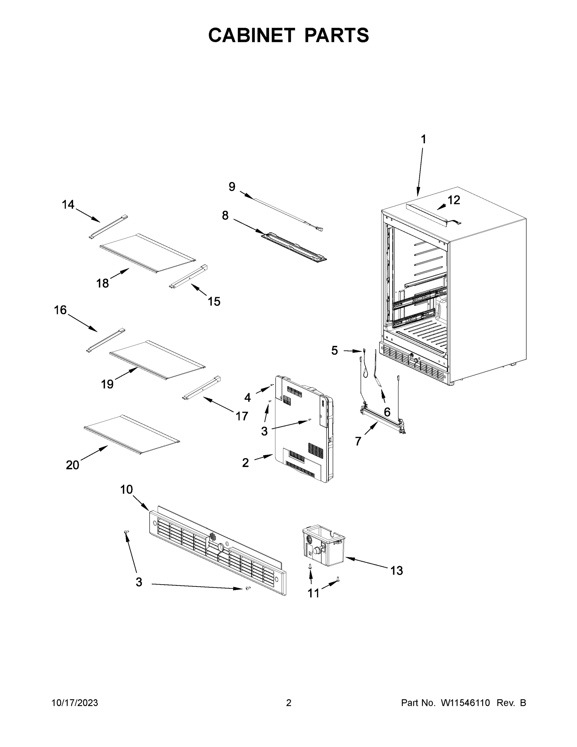 02 - CABINET PARTS