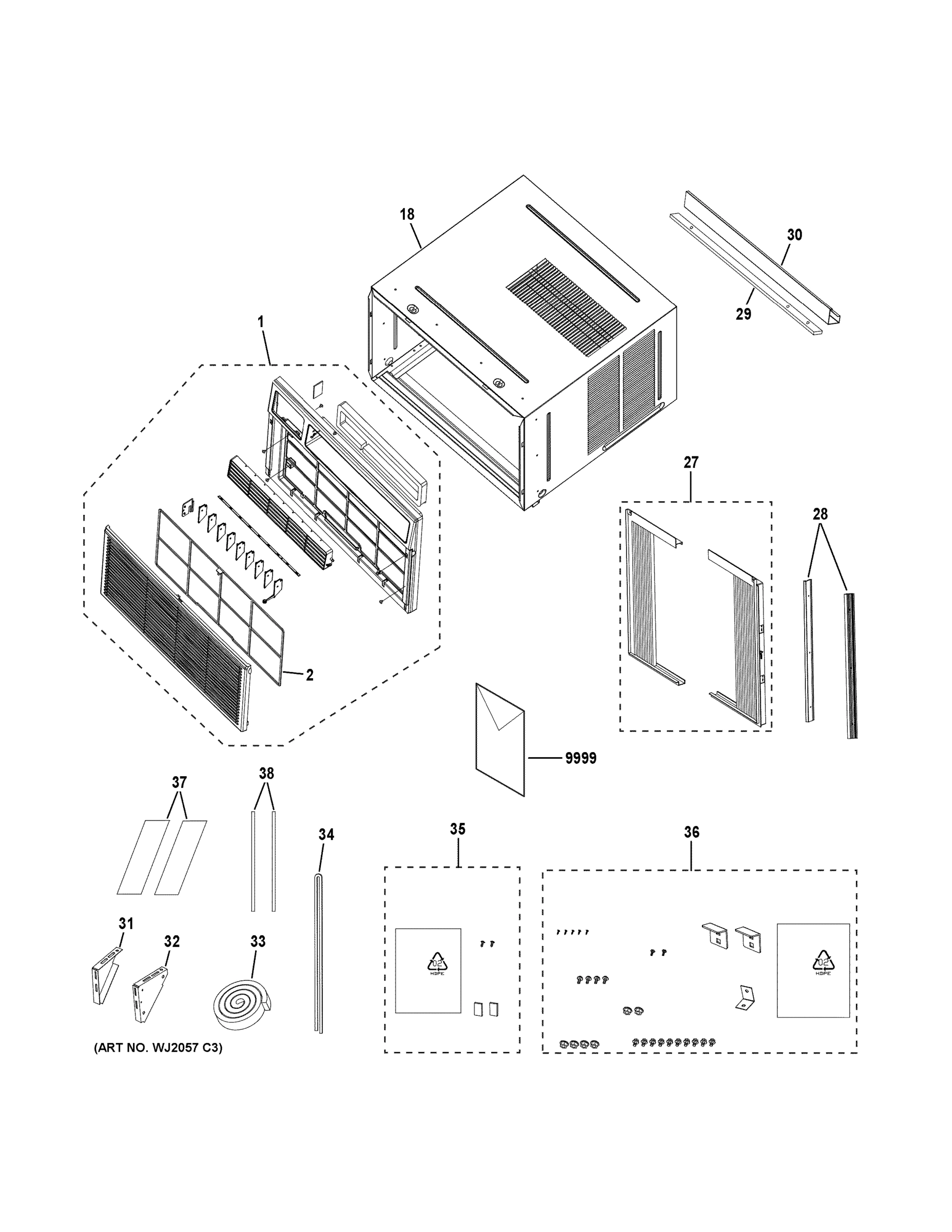 GRILLE & CHASSIS PARTS