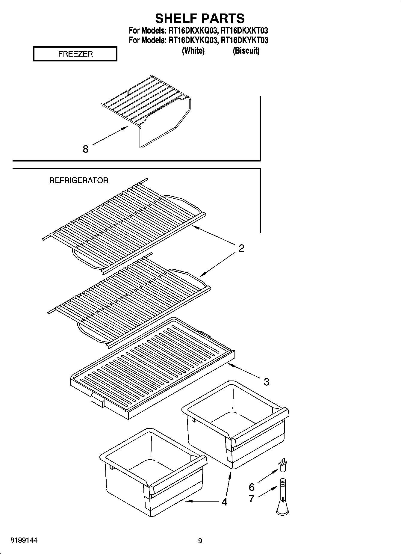 05 - SHELF PARTS, OPTIONAL PARTS