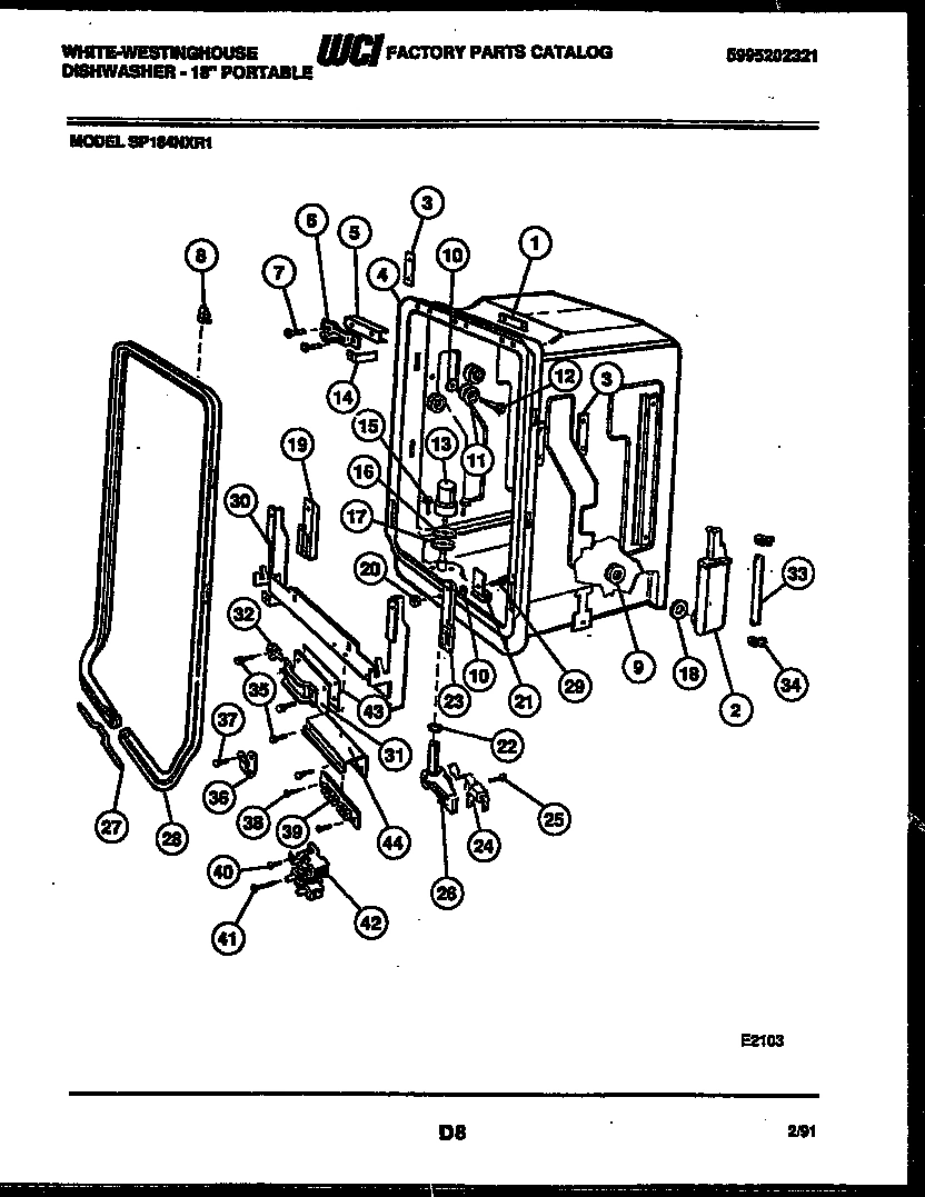 05 - TUB AND FRAME PARTS