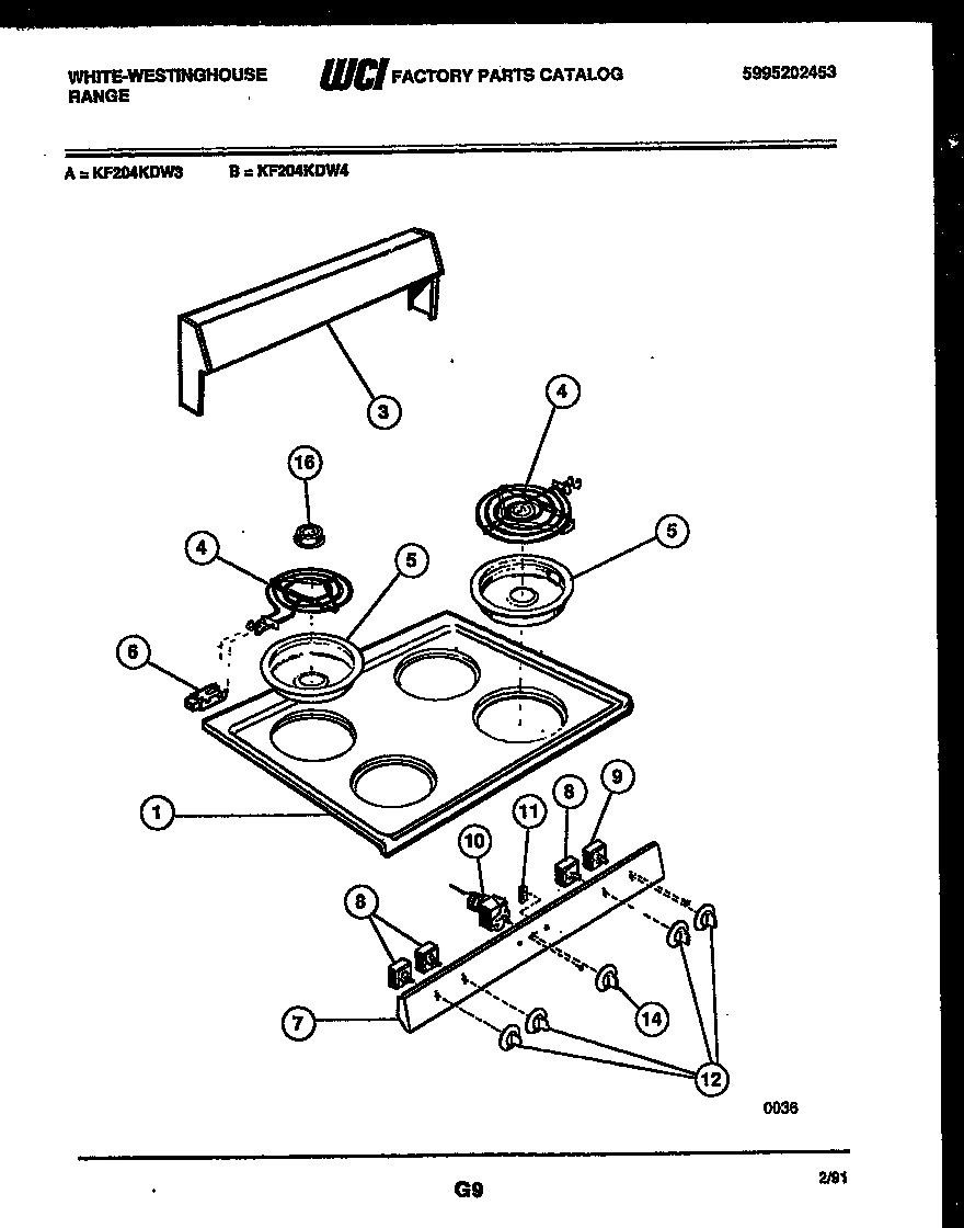 02 - COOKTOP PARTS