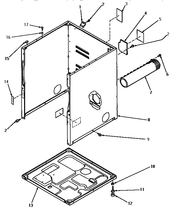 02 - CABINET, EXHAUST DUCT & BASE
