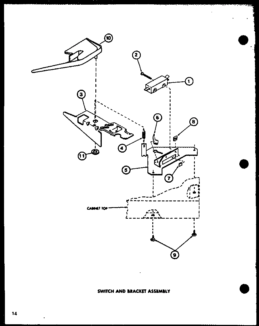 10 - SWITCH AND BRACKET ASSY