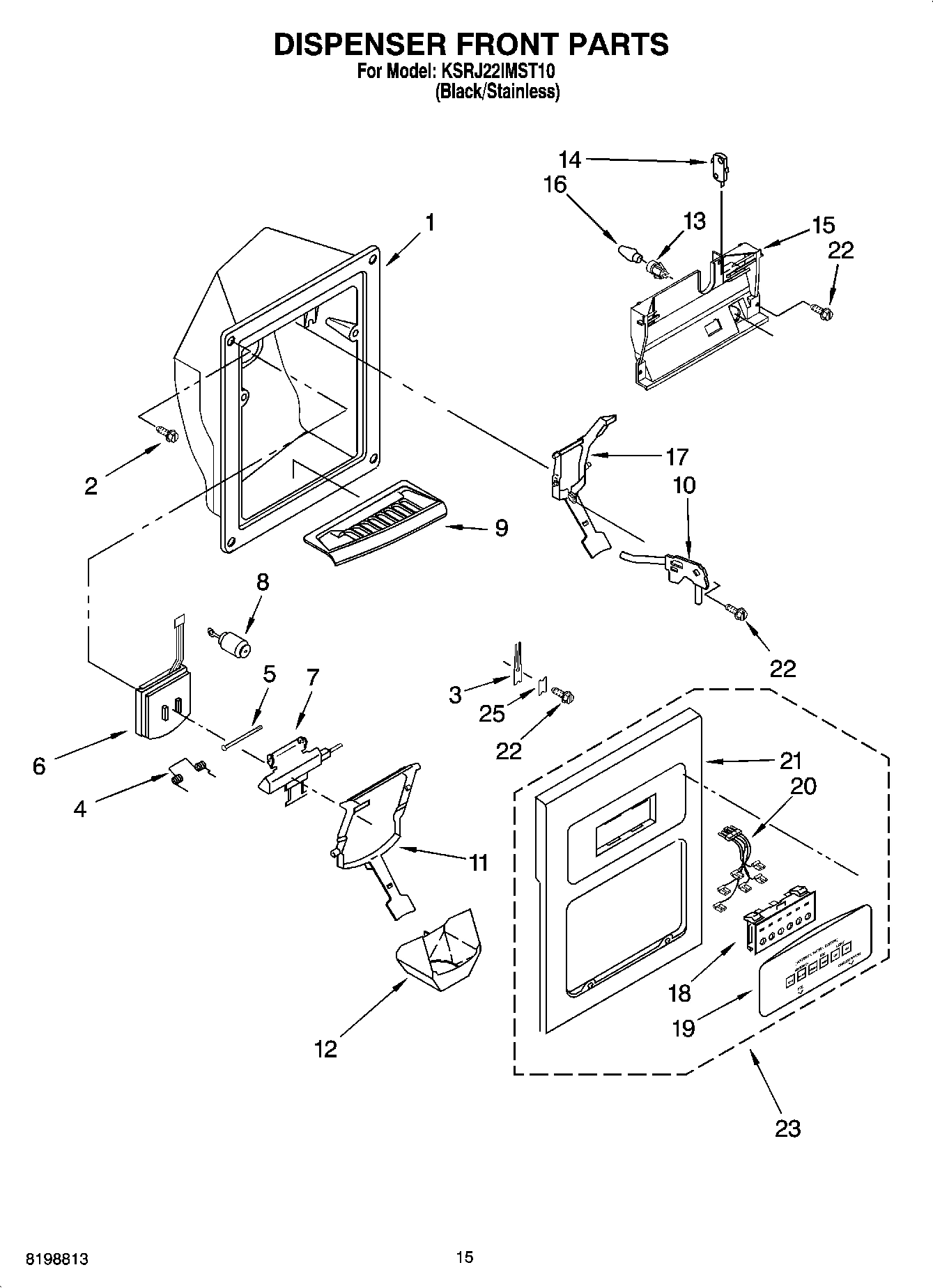 09 - DISPENSER FRONT PARTS