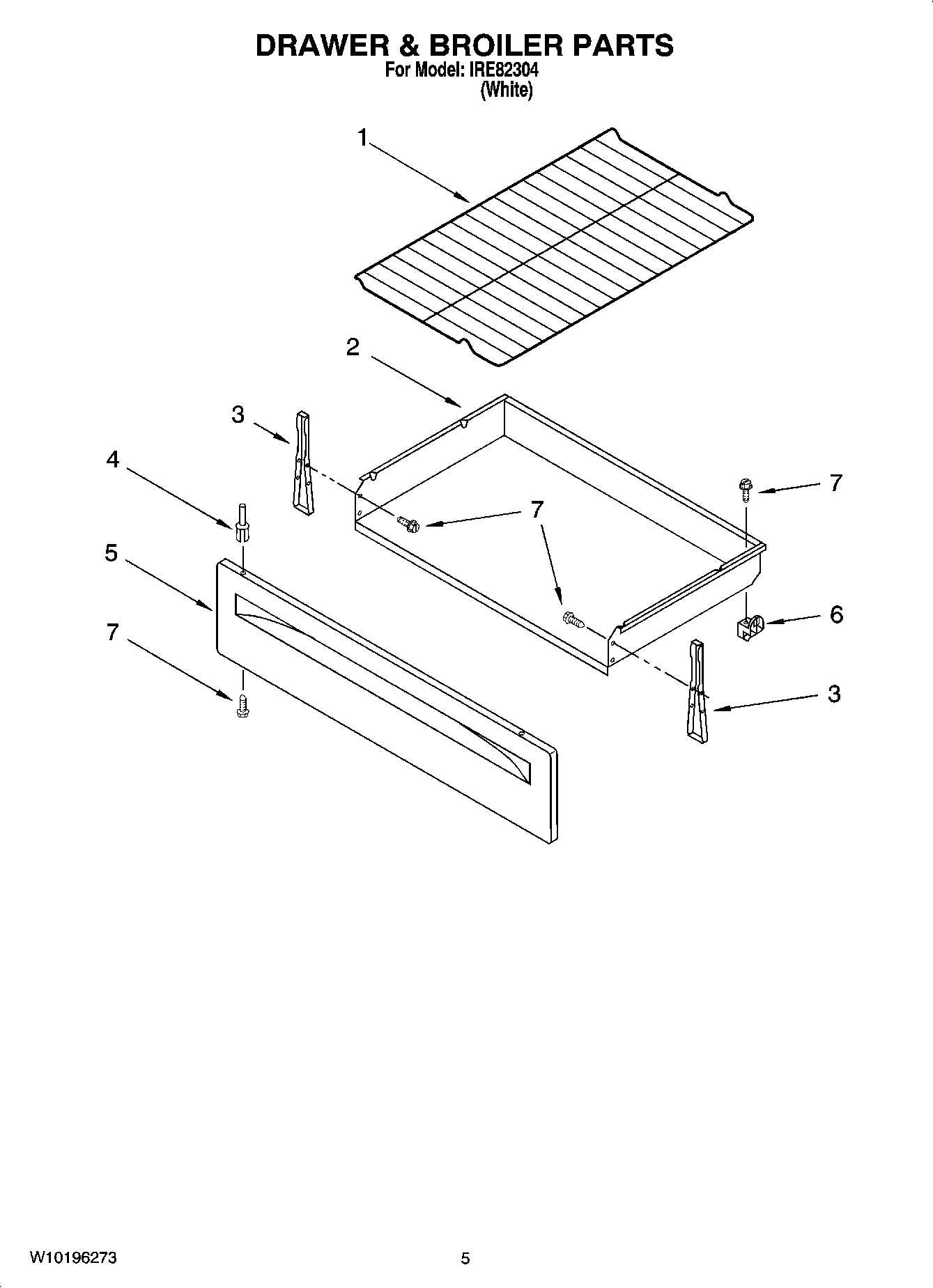 04 - DRAWER & BROILER PARTS