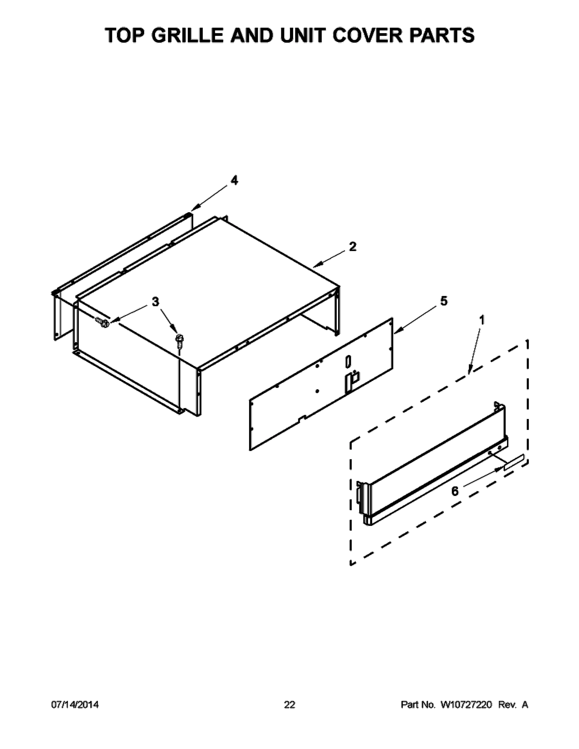 12 - TOP GRILLE AND UNIT COVER PARTS