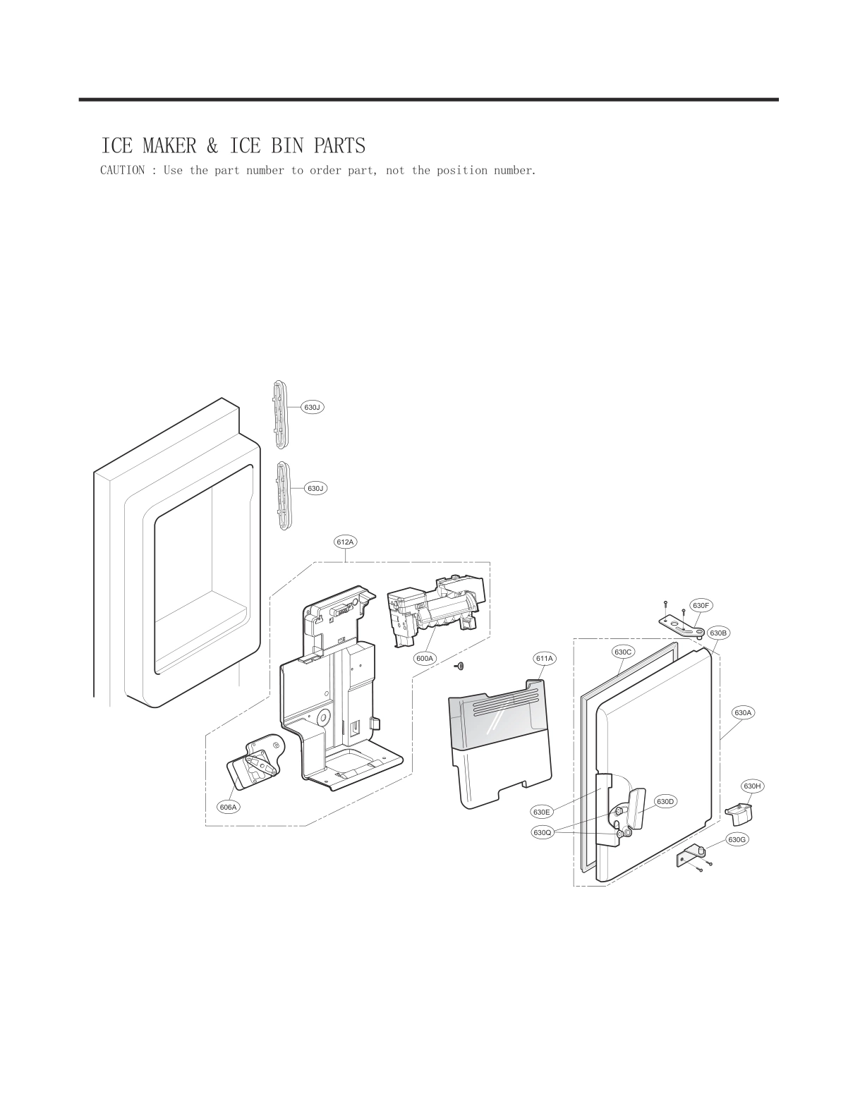 ICE MAKER & ICE BIN PARTS