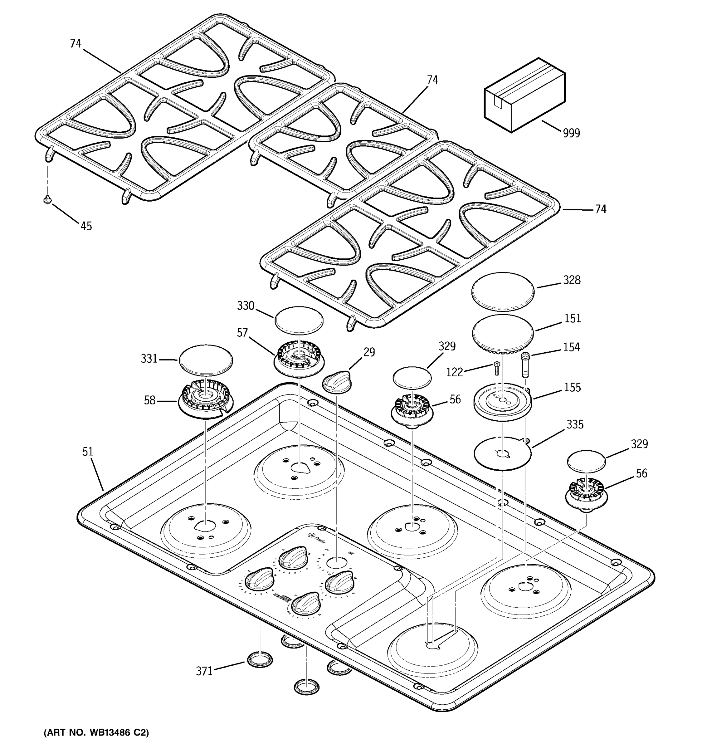 CONTROL PANEL & COOKTOP