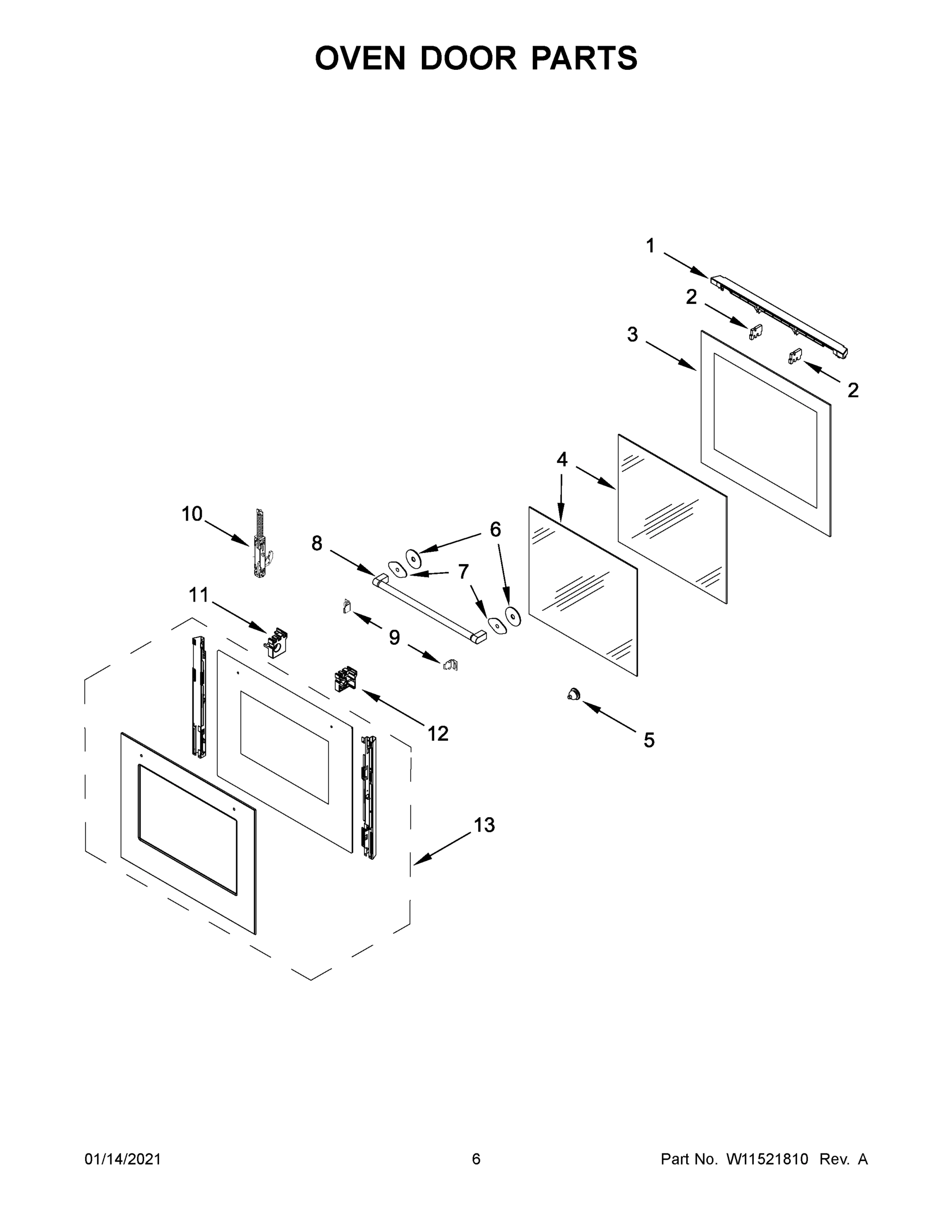 04 - OVEN DOOR PARTS