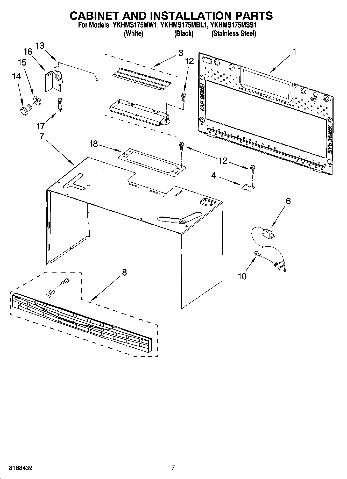 06 - CABINET AND INSTALLATION PARTS