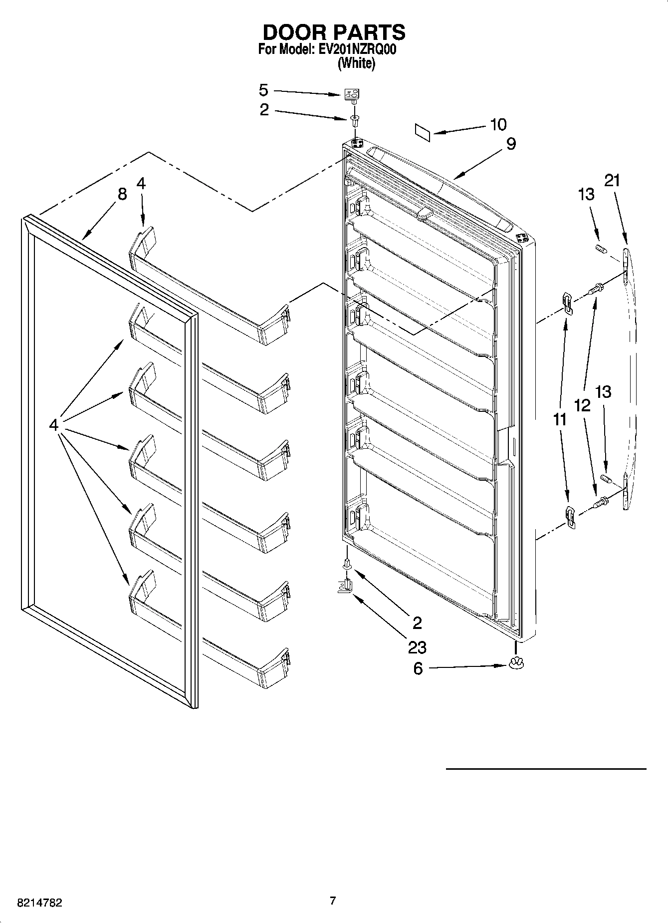 04 - DOOR PARTS, OPTIONAL PARTS (NOT INCLUDED)