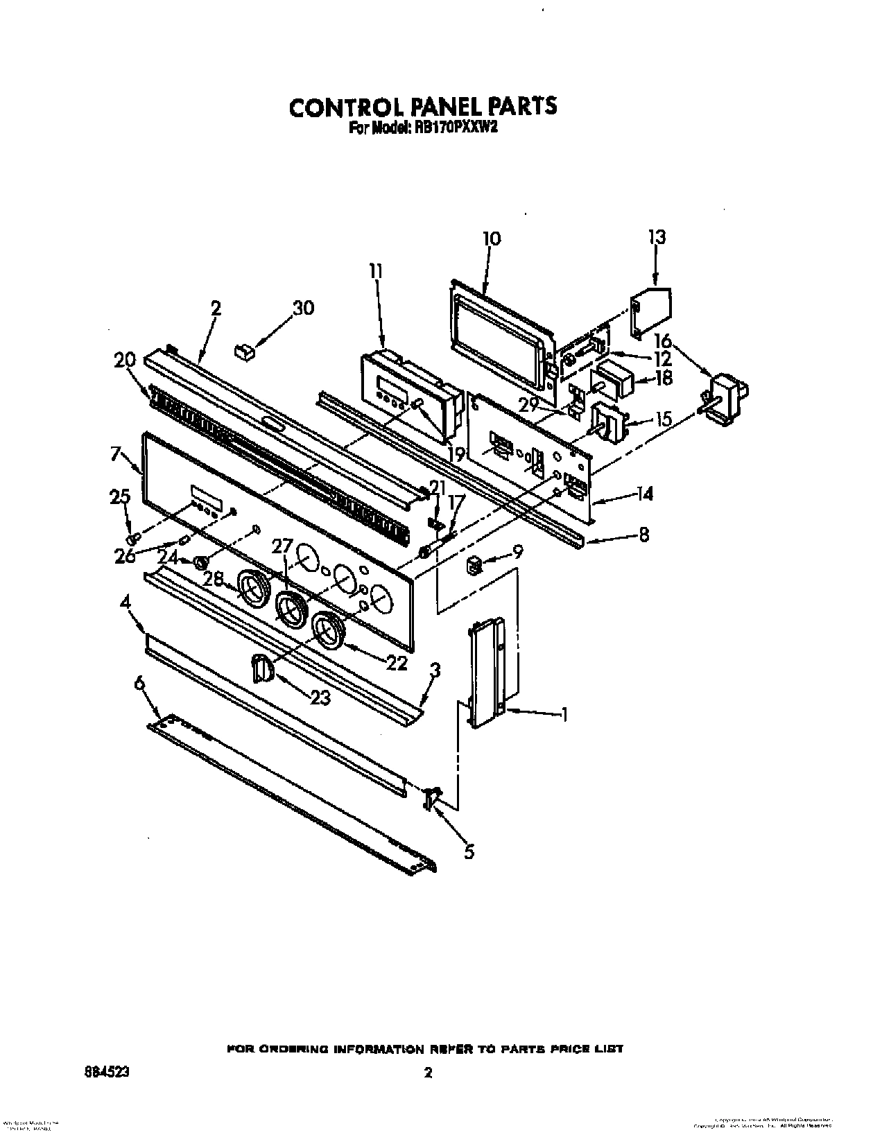 02 - CONTROL PANEL, LIT/OPTIONAL