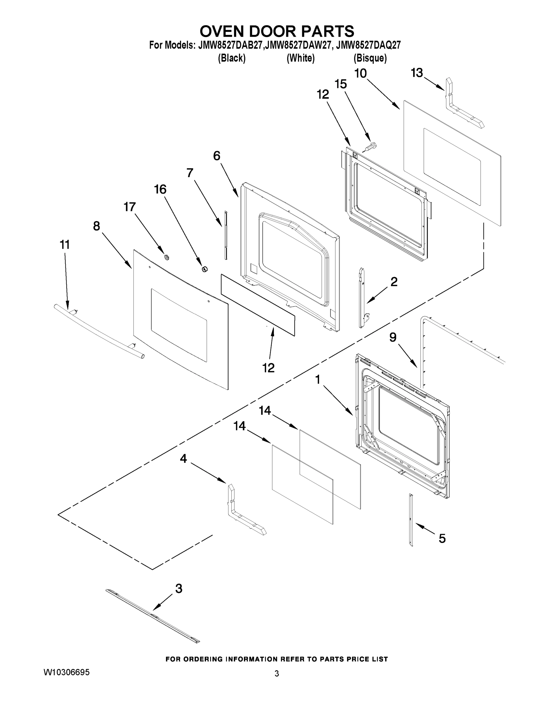 02 - OVEN DOOR PARTS