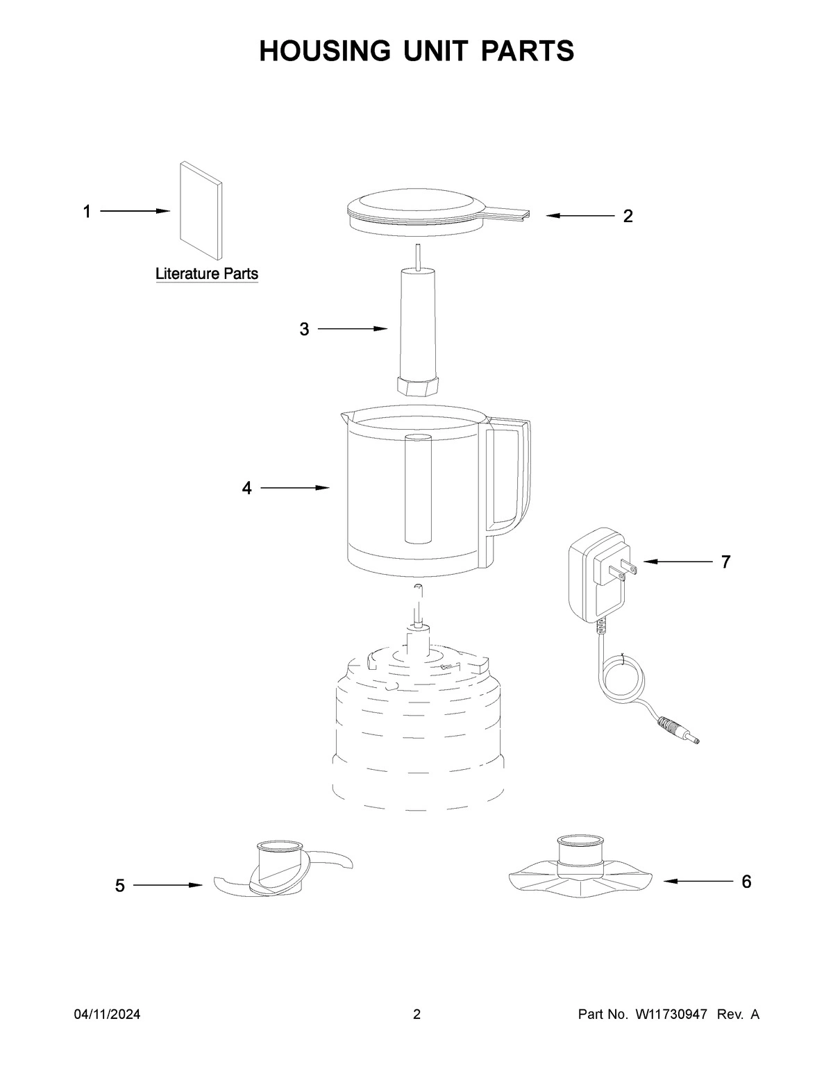 02 - HOUSING UNIT PARTS