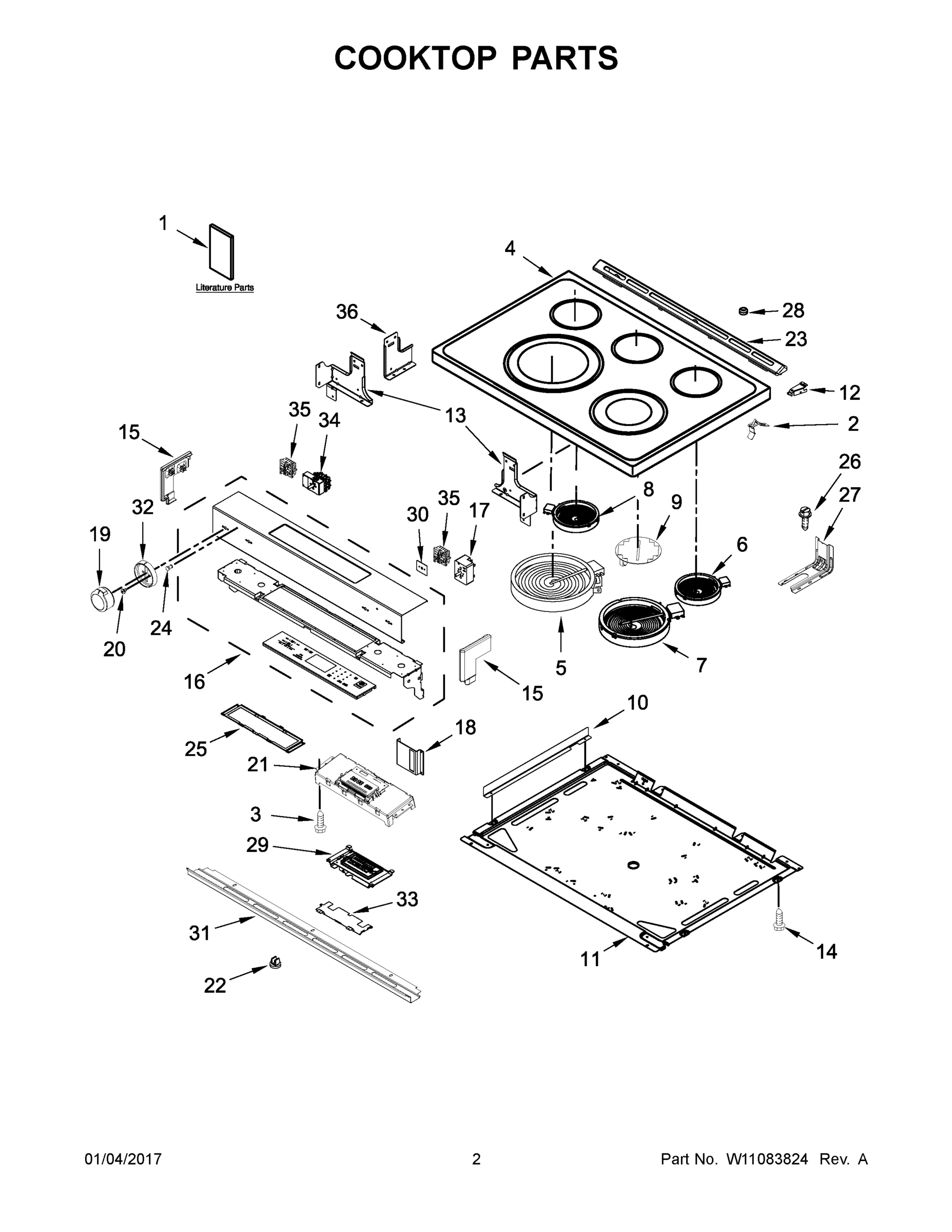 02 - COOKTOP PARTS