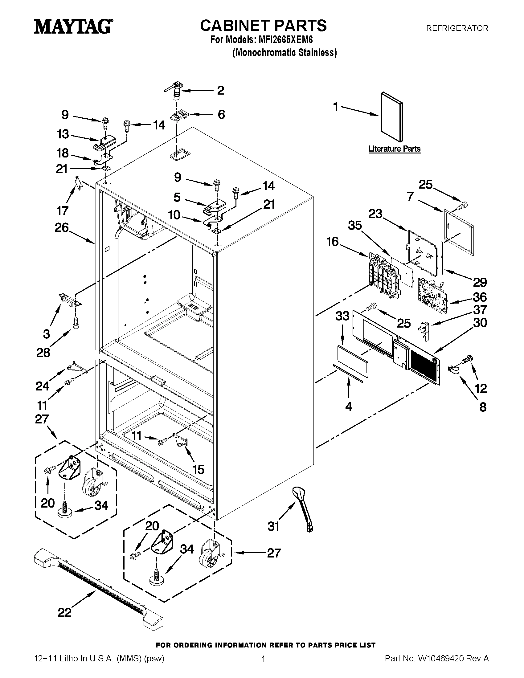 01 - CABINET PARTS