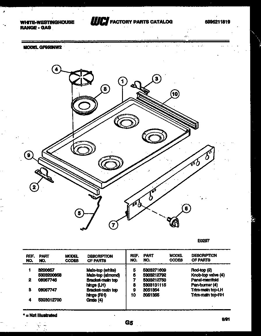 03 - COOKTOP PARTS