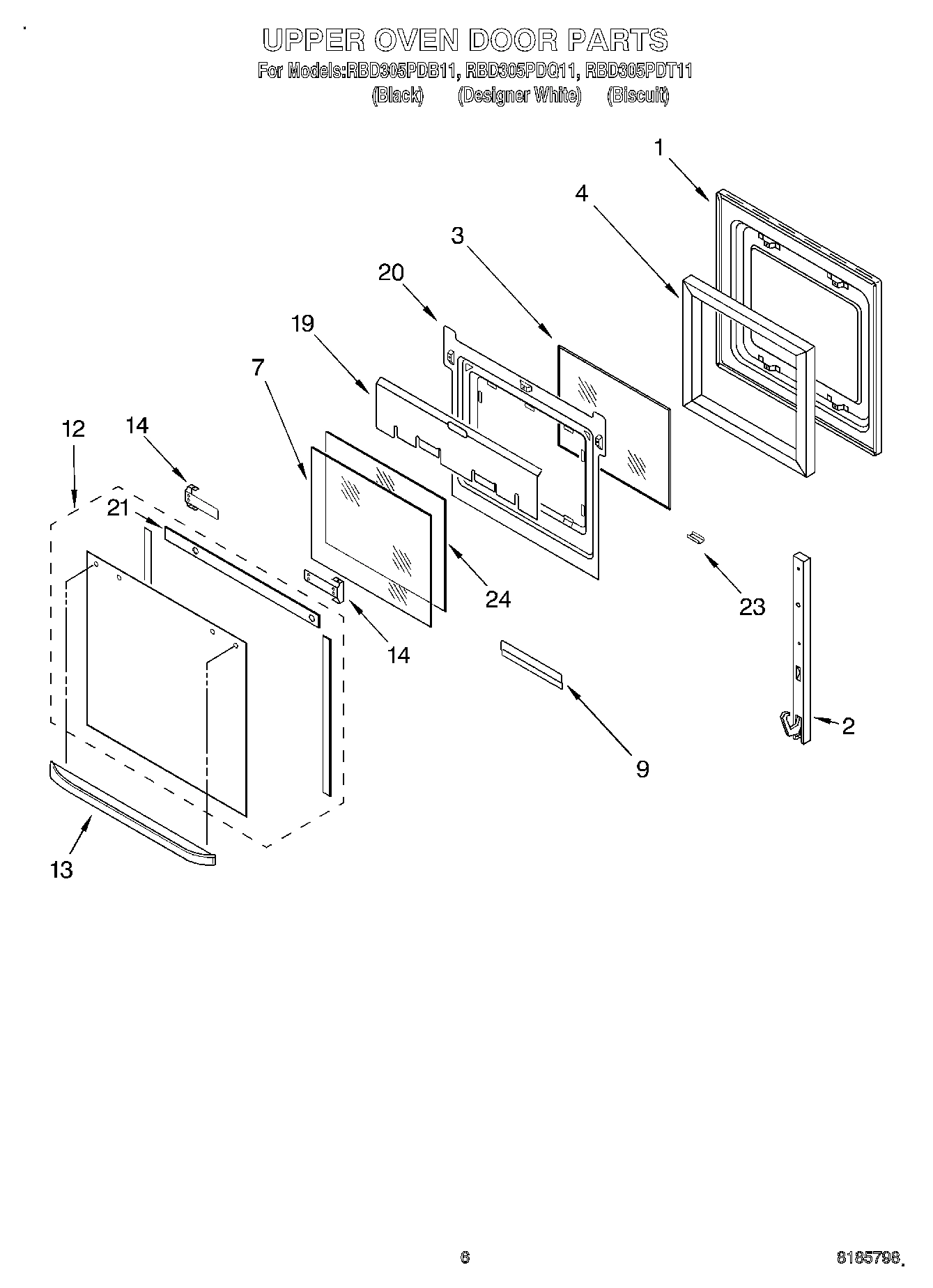 04 - UPPER OVEN DOOR