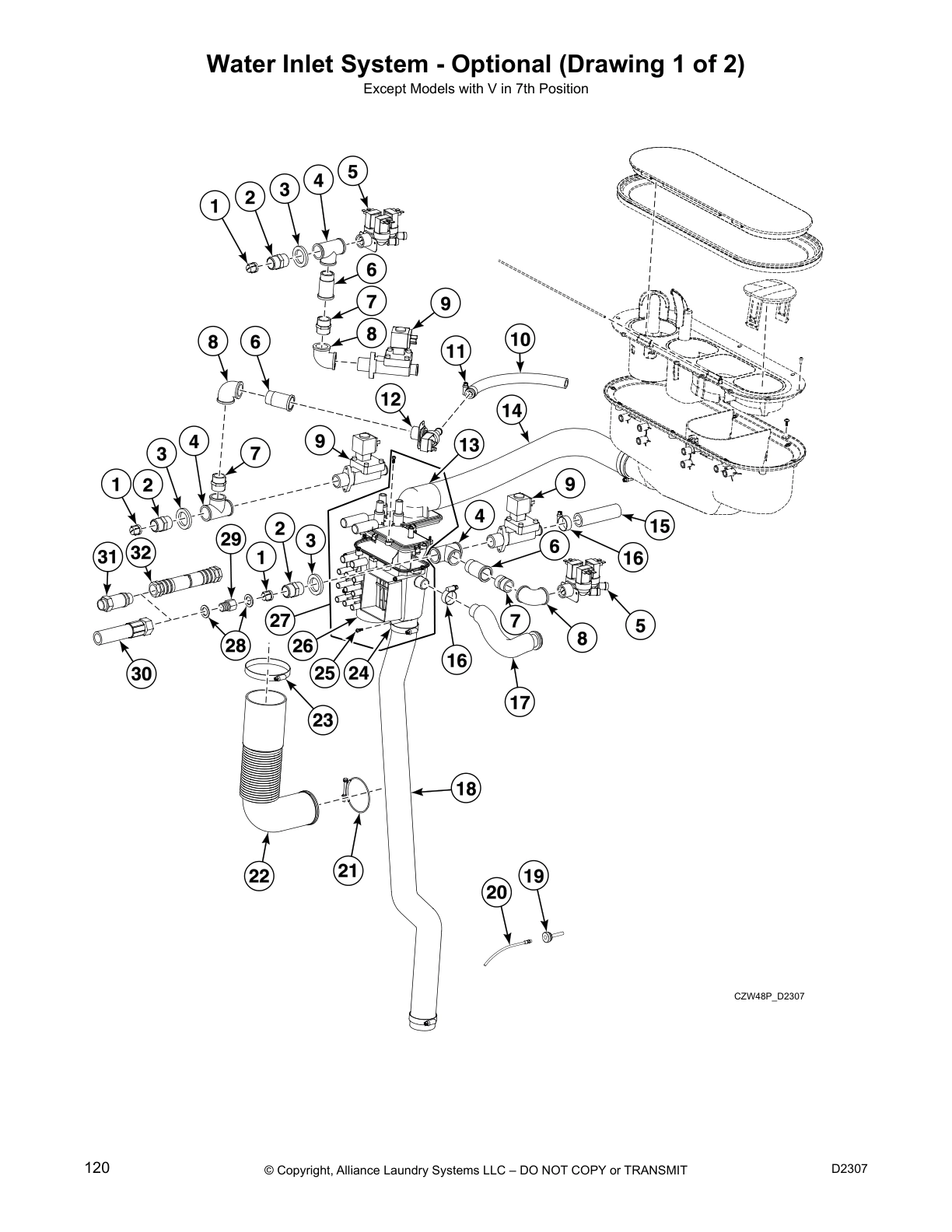 Water Inlet System - Optional (Drawing 1 of 2)