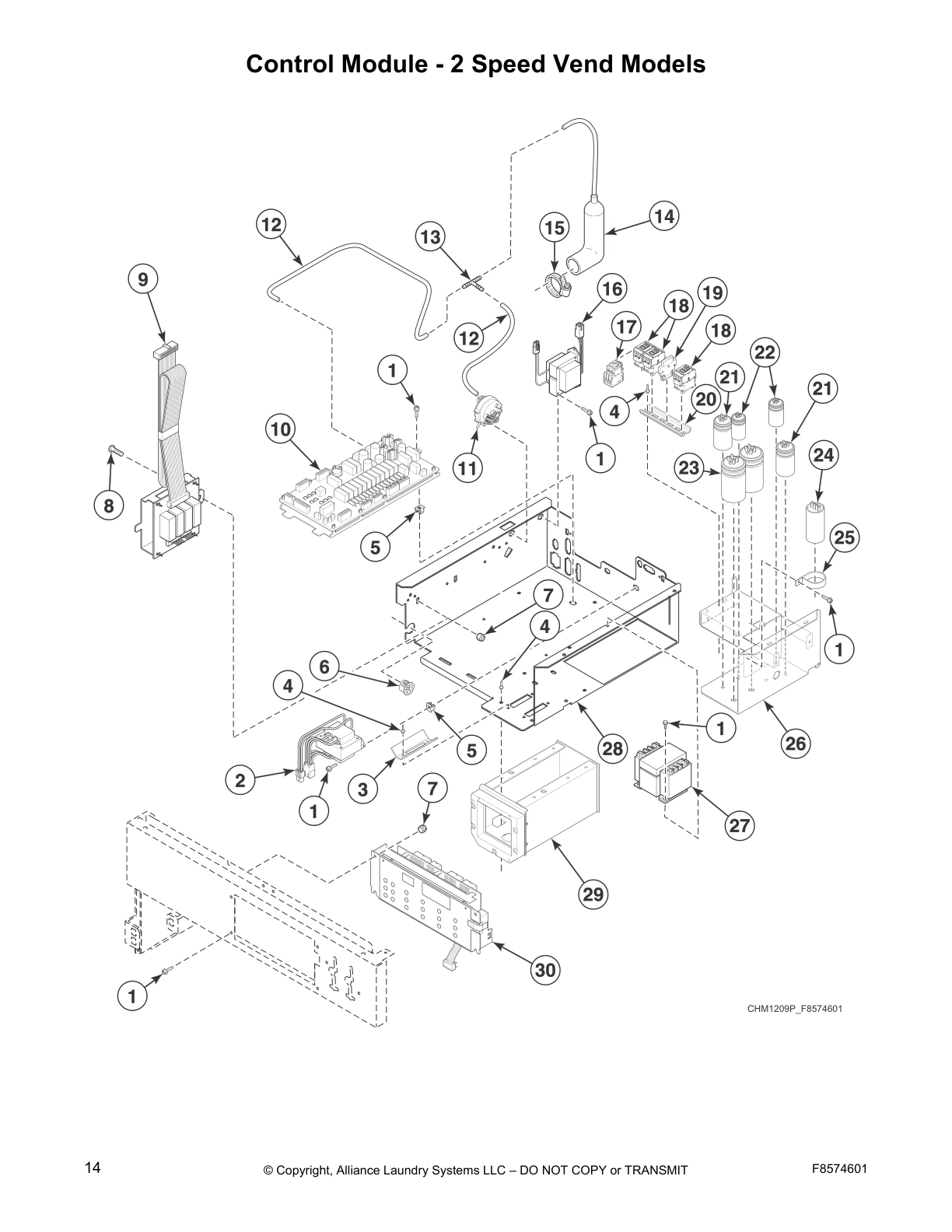 Control Module - 2 Speed Vend Models