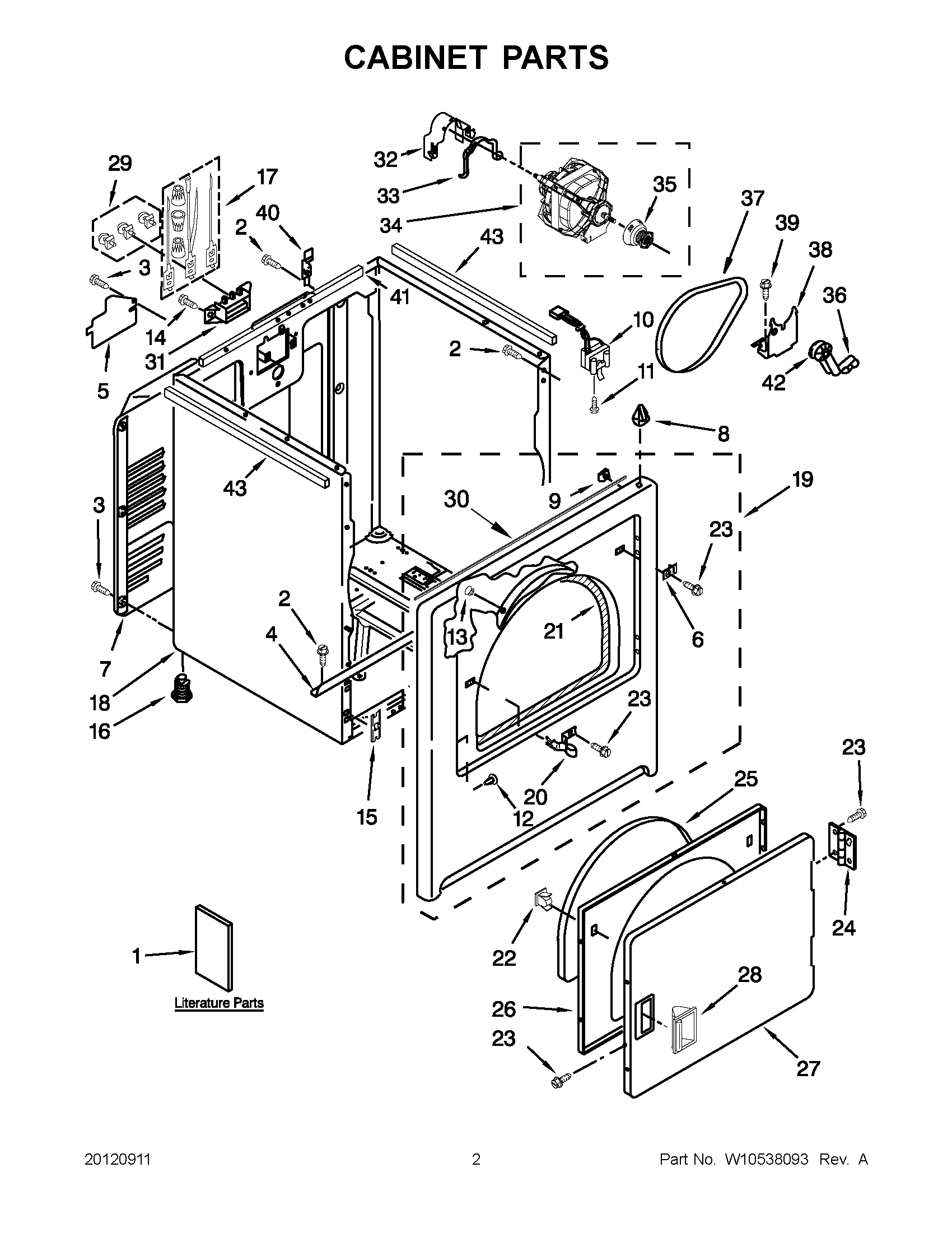 01 - CABINET PARTS