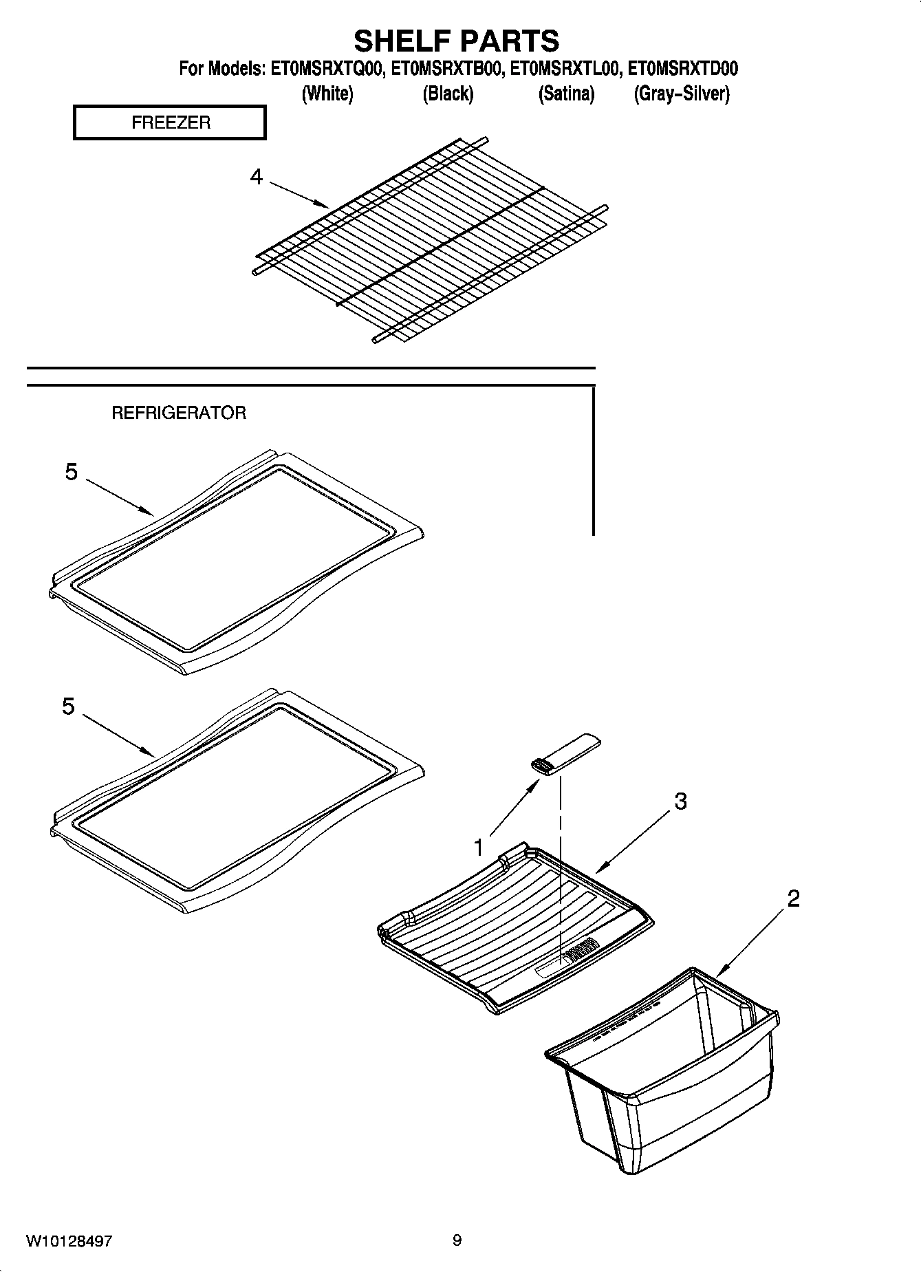 05 - SHELF PARTS, OPTIONAL PARTS