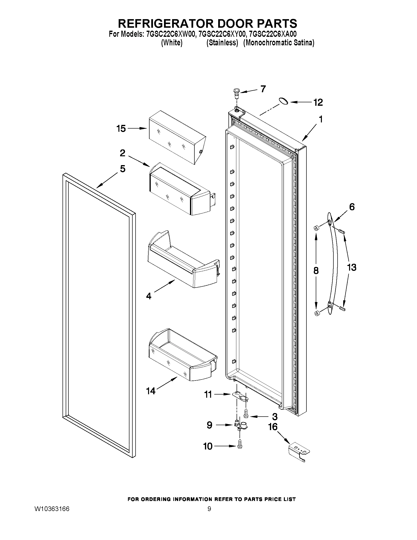 06 - REFRIGERATOR DOOR PARTS