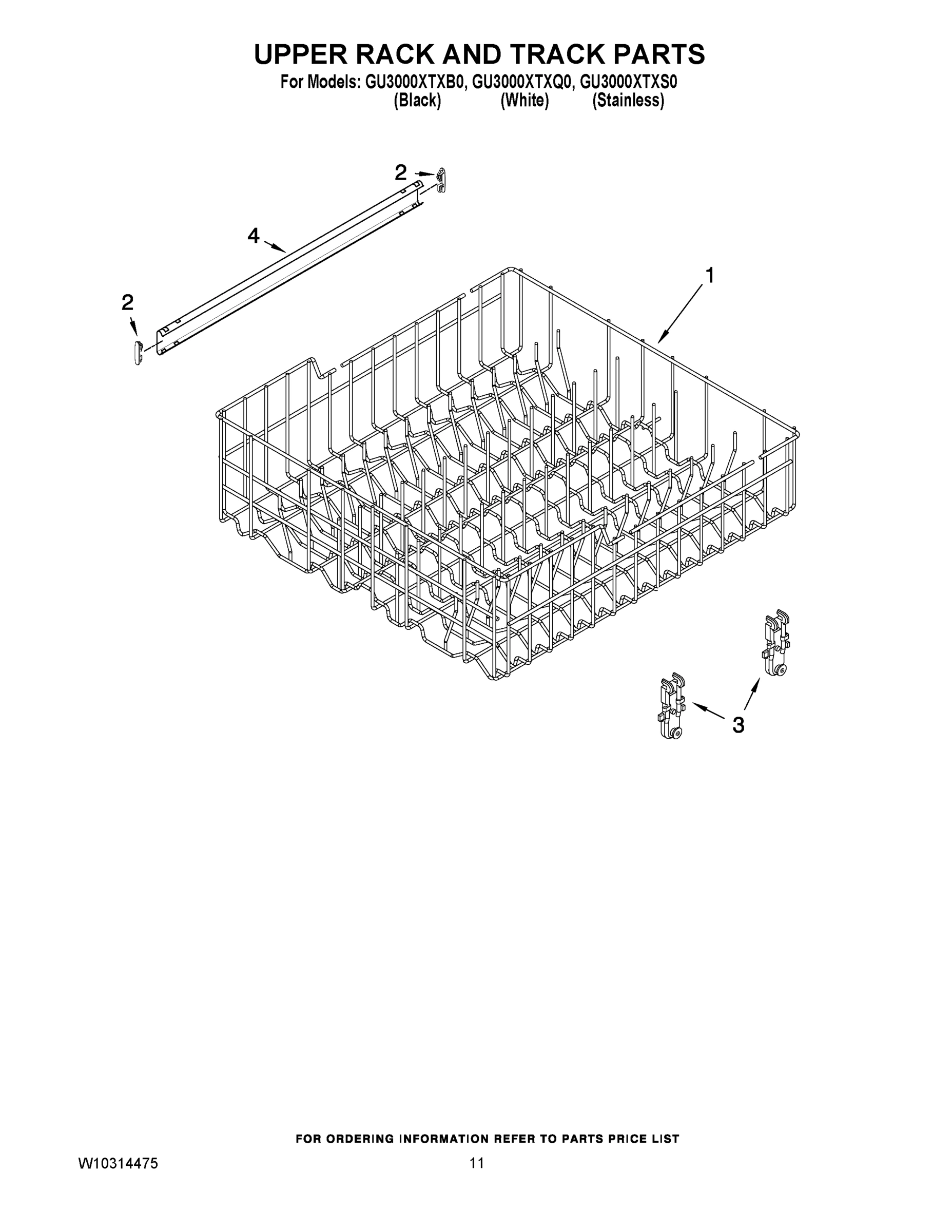 09 - UPPER RACK AND TRACK PARTS