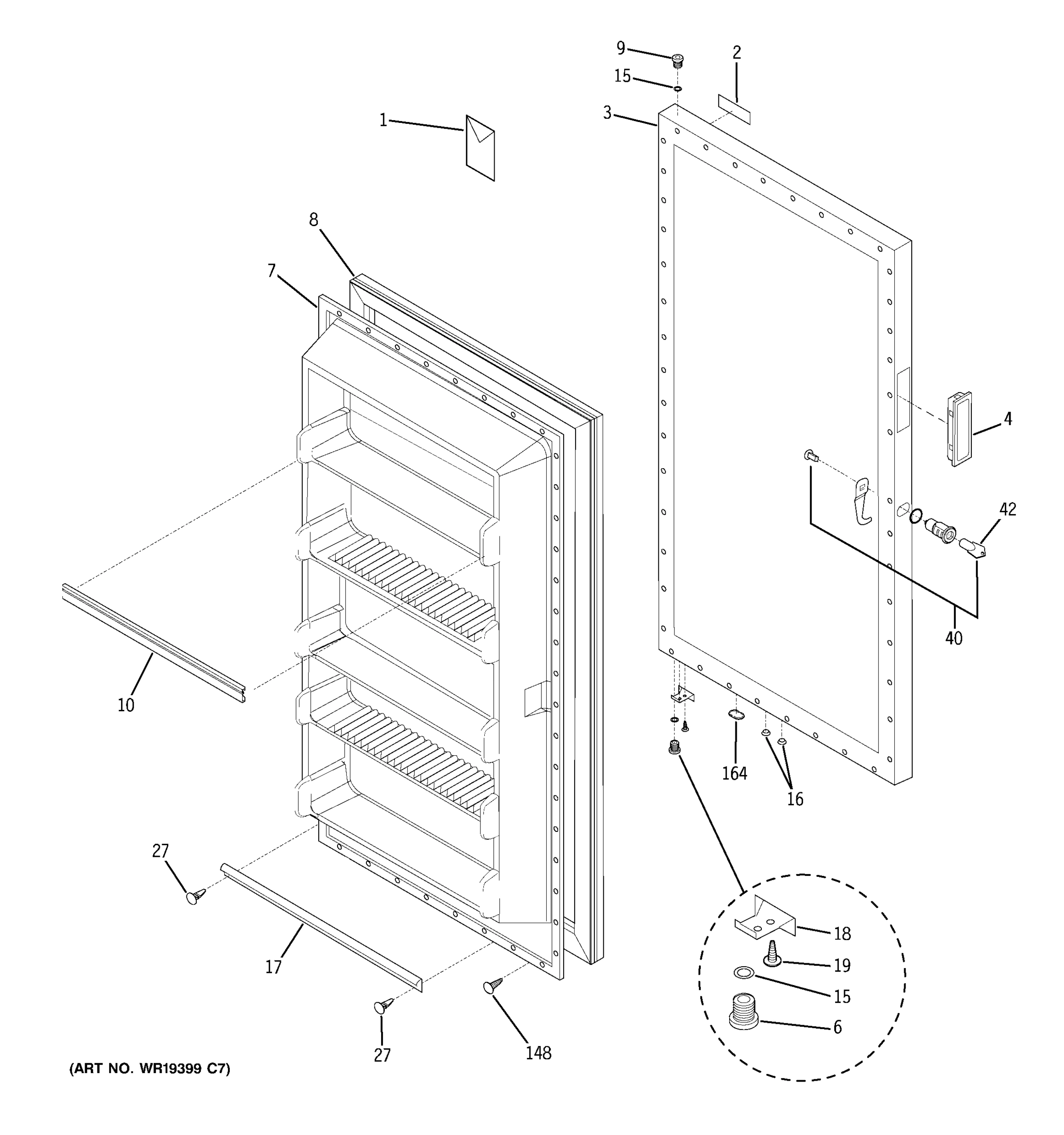 FREEZER DOOR