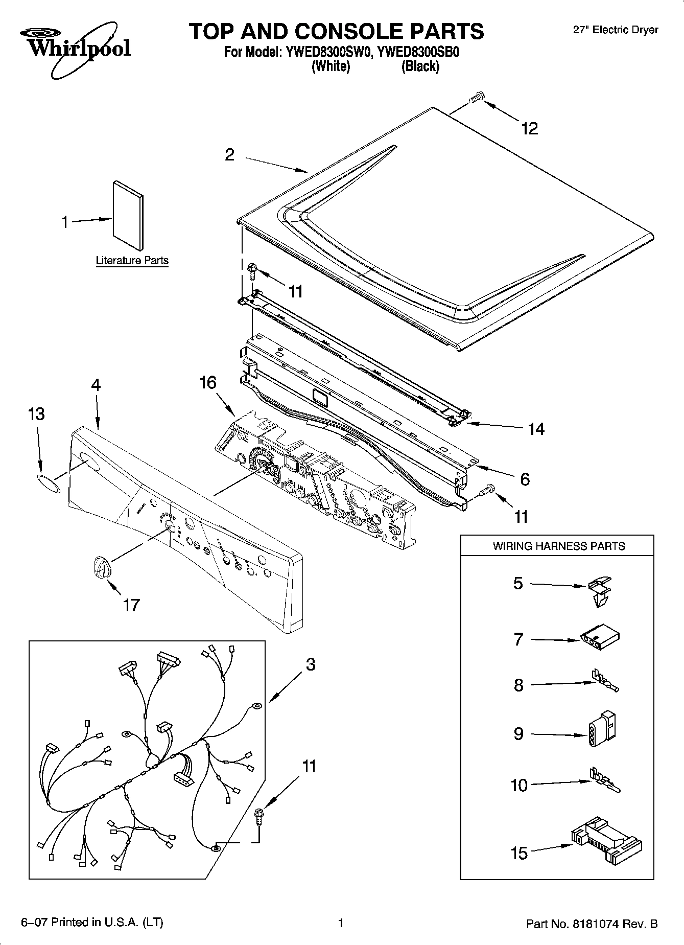 01 - TOP AND CONSOLE PARTS