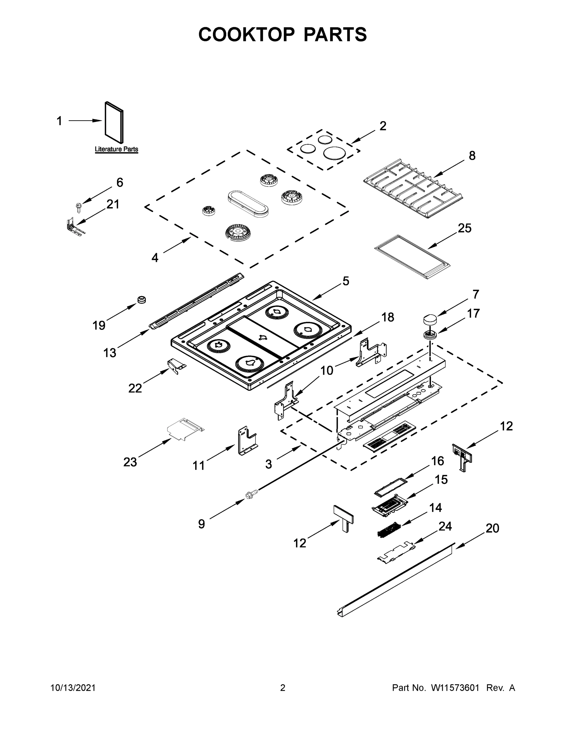 02 - COOKTOP PARTS